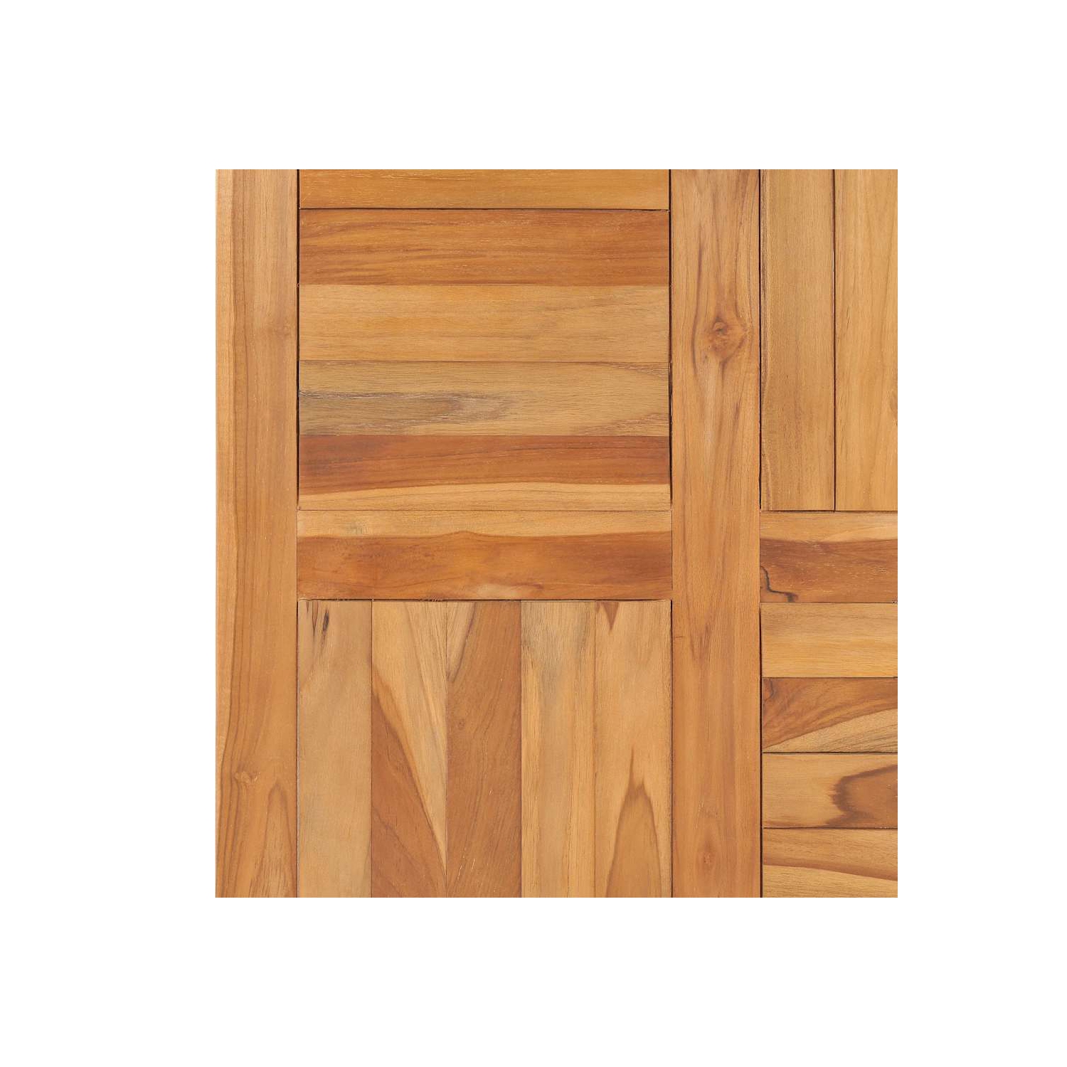 Surface de table en teck massif 70 x 70 x 2,5&nbsp;cm de vidaXL