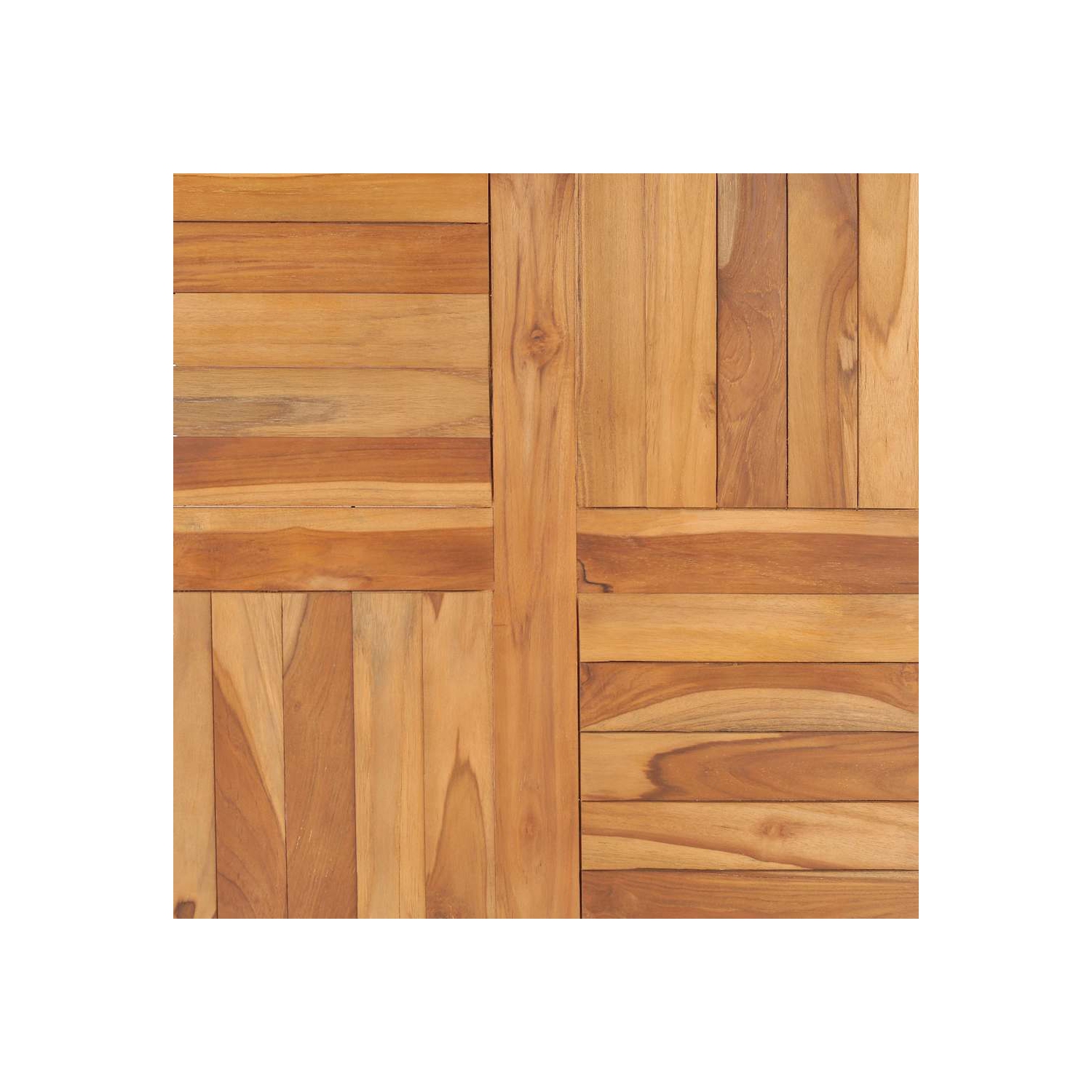 Surface de table en teck massif 70 x 70 x 2,5&nbsp;cm de vidaXL