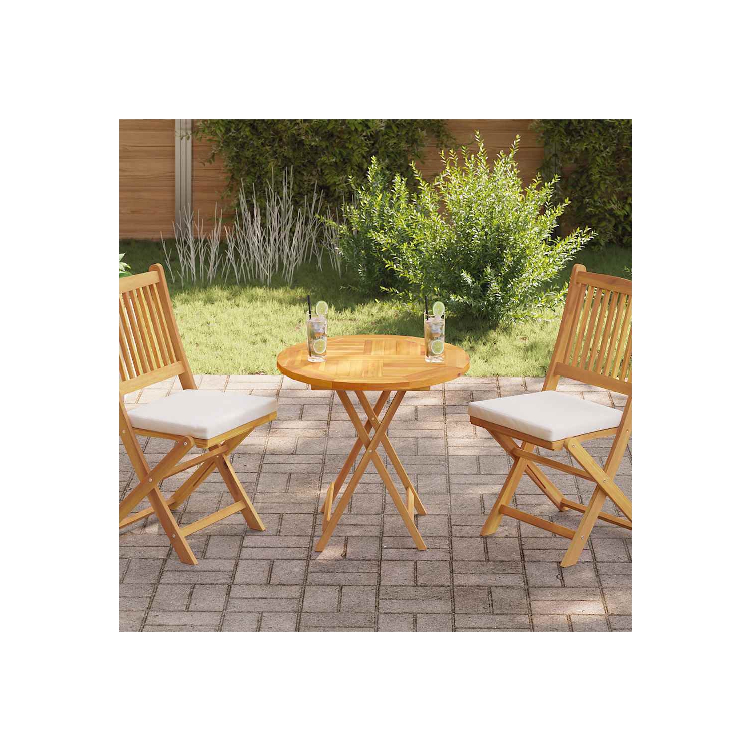 Surface de table ronde en teck massif 2,5&nbsp;cm 70&nbsp;cm de vidaXL