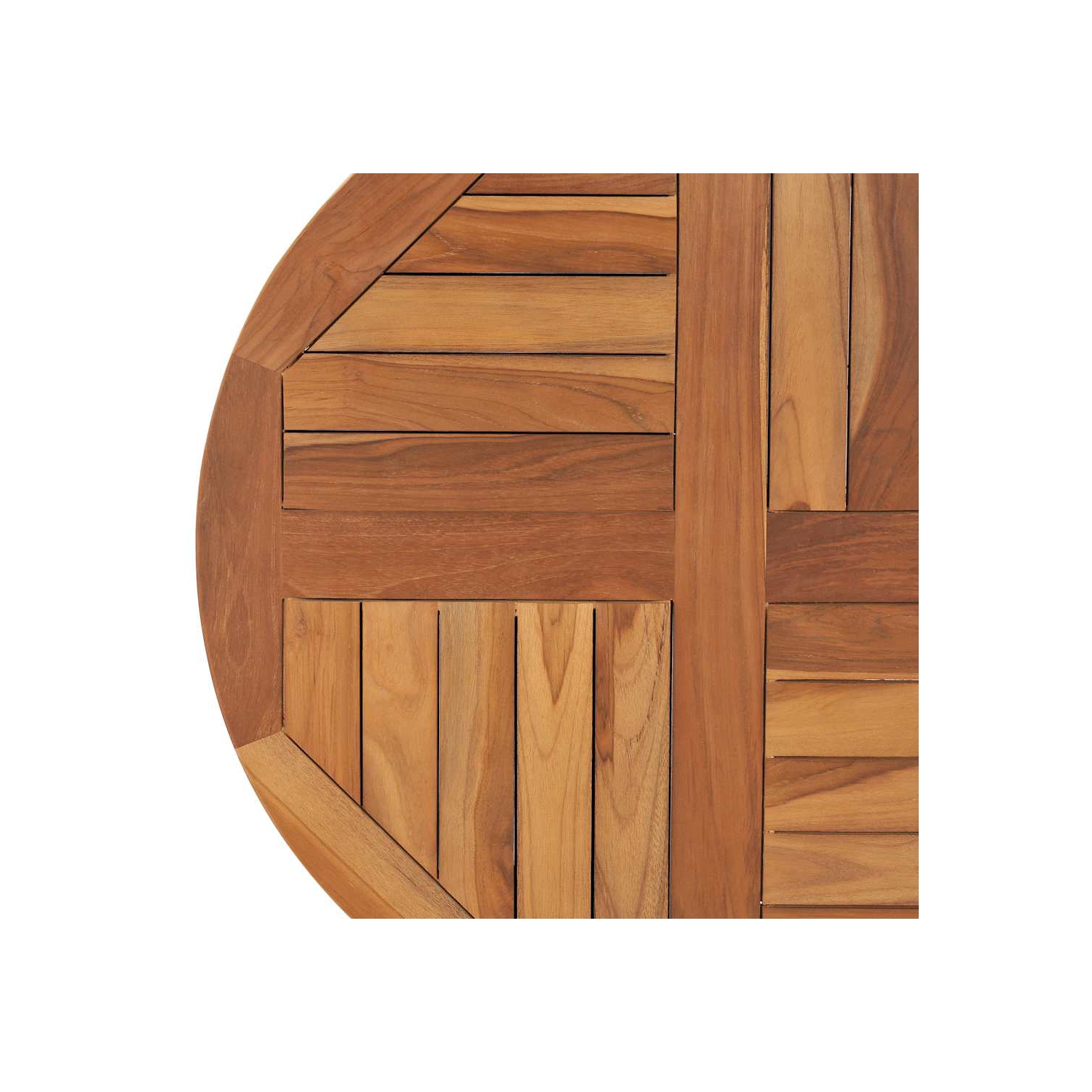 Surface de table ronde en teck massif 2,5&nbsp;cm 70&nbsp;cm de vidaXL