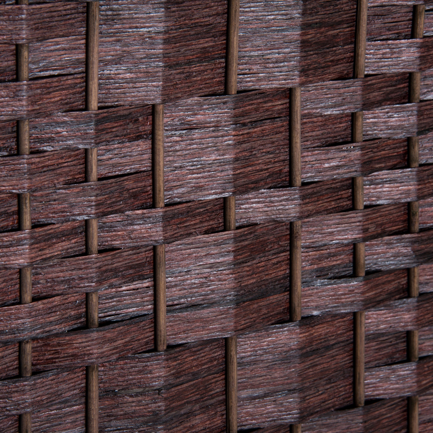 HOMCOM 3 Panels Room Divider, 6 Ft Tall Indoor Portable Folding Privacy Screens, Hand-Woven Double Hinged Freestanding Partition Wall Divider for