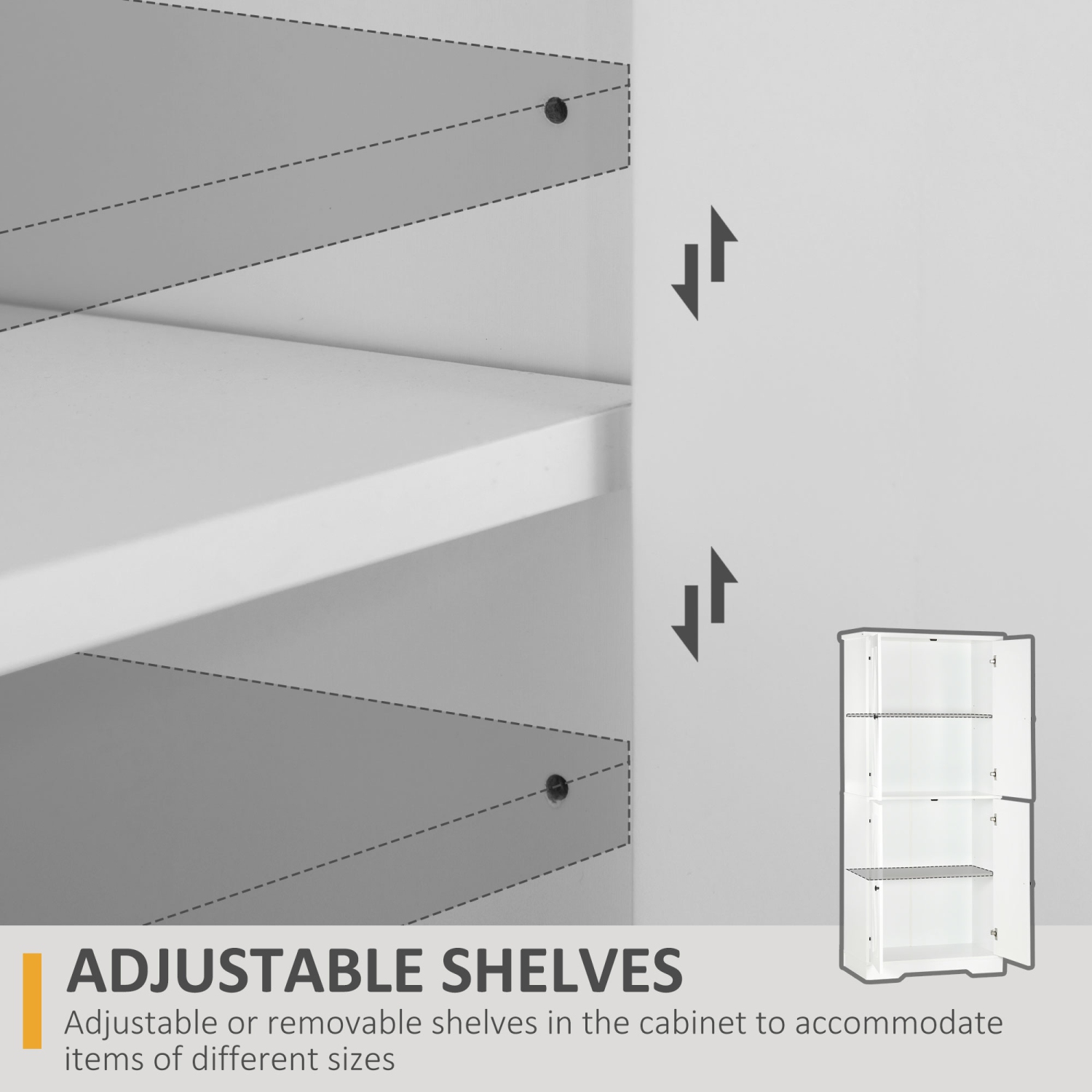 HOMCOM 71" Kitchen Pantry Cabinet, Farmhouse Tall Buffet Storage Cabinet with 4 Barn Doors and Adjustable Shelves, White