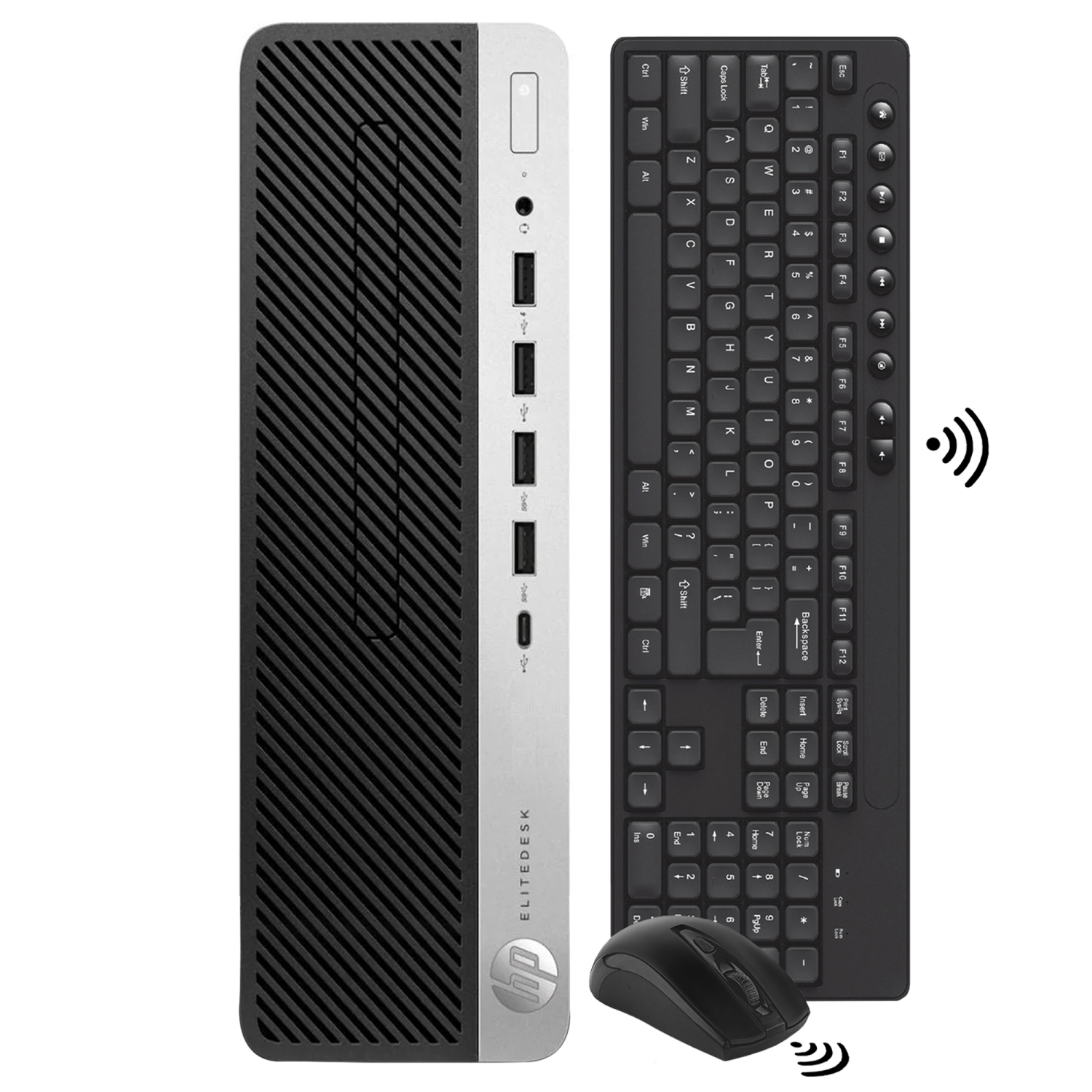 Refurbished - HP EliteDesk 705 G4 SFF High Performance Desktop PC, Black/Silver (AMD A10-9700 @3.50 GHz/ 16GB DDR4 RAM/ 1TB SSD/ Windows 10 Pro)