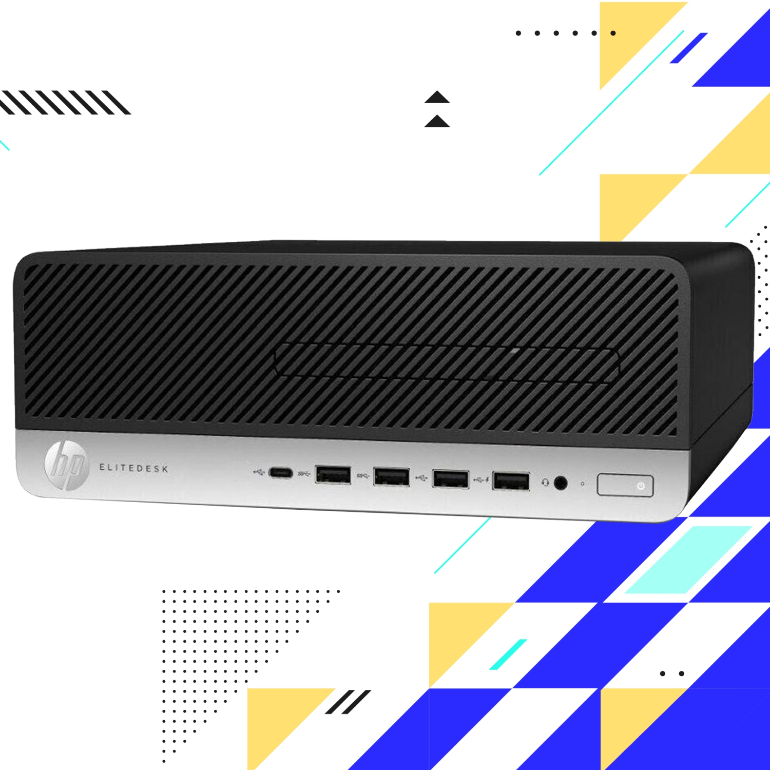 Refurbished - HP EliteDesk 705 G4 SFF High Performance Desktop PC, Black/Silver (AMD A10-9700 @3.50 GHz/ 16GB DDR4 RAM/ 1TB SSD/ Windows 10 Pro)