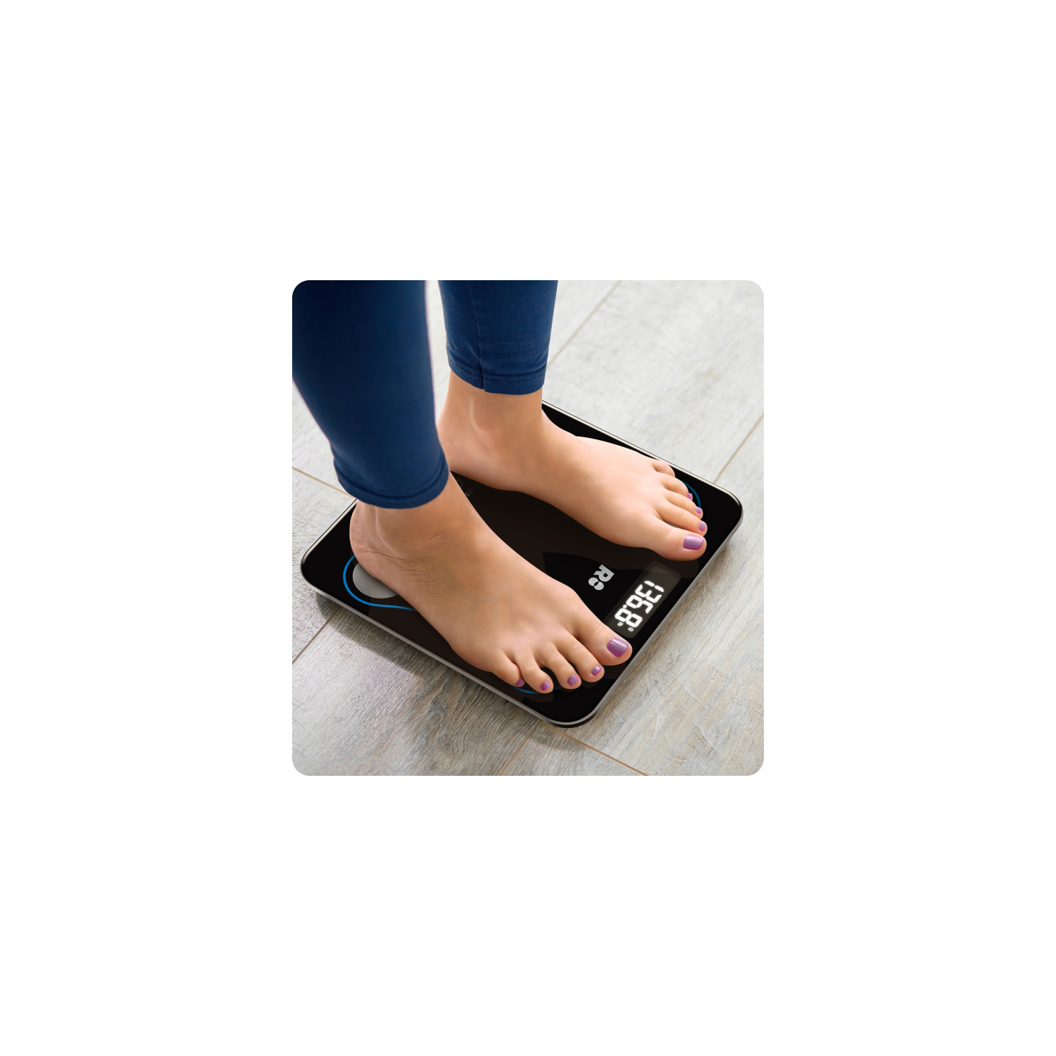 Digital smart scale measuring all major body parameters to help you keep track of your health and sustain a wholesome lifestyle