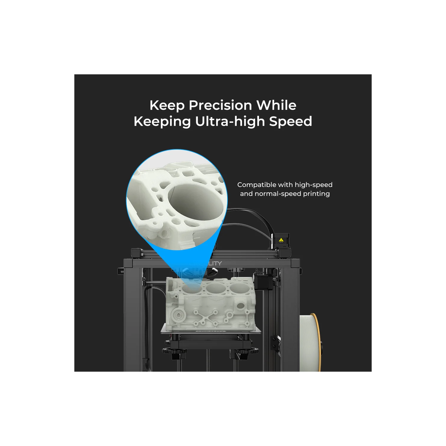 Hyper Series: High Speed 3D Printer Filament,1kg/Spool (WHITE)