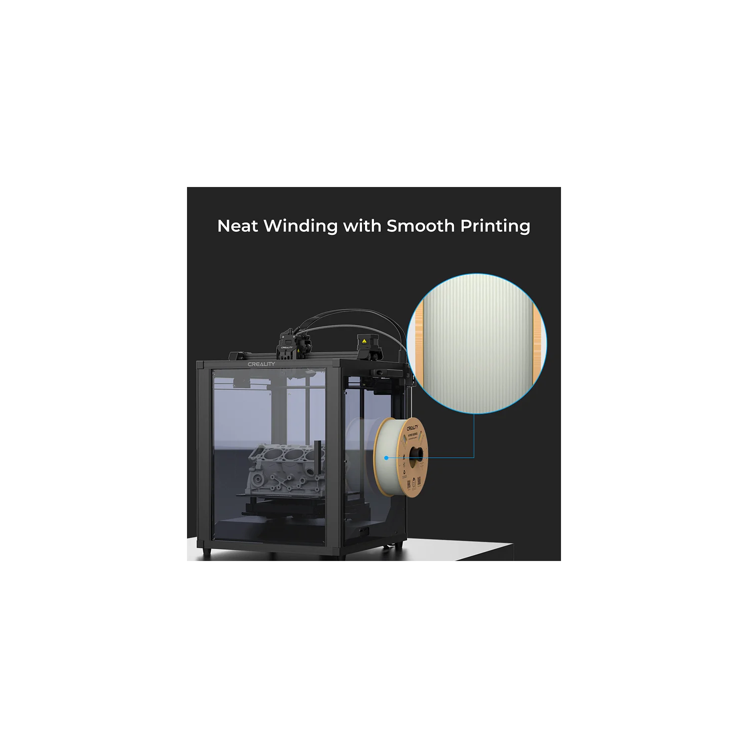 Hyper Series: High Speed 3D Printer Filament,1kg/Spool (WHITE)