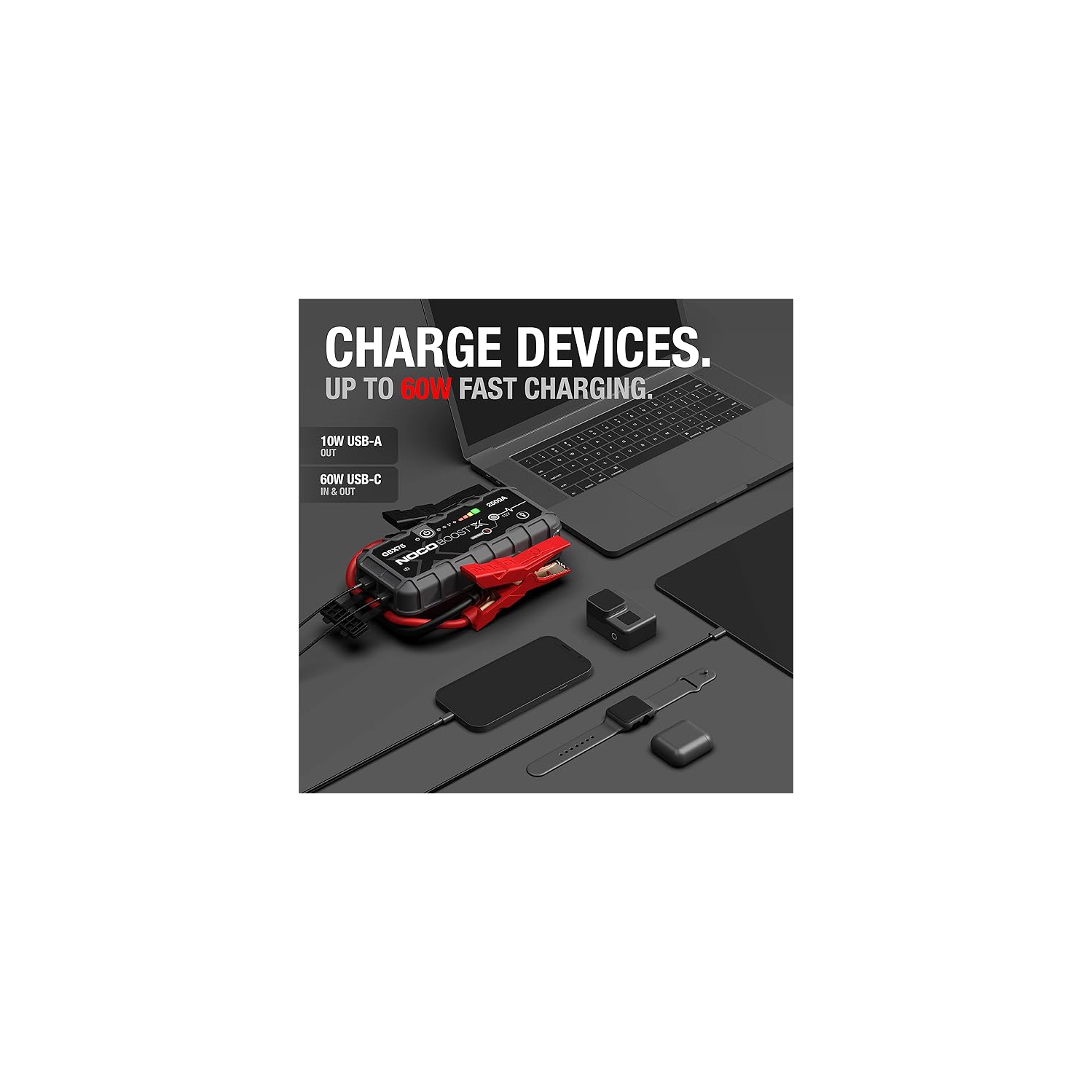 NOCO Boost X GBX75 2500A 12V UltraSafe Portable Lithium Jump Starter