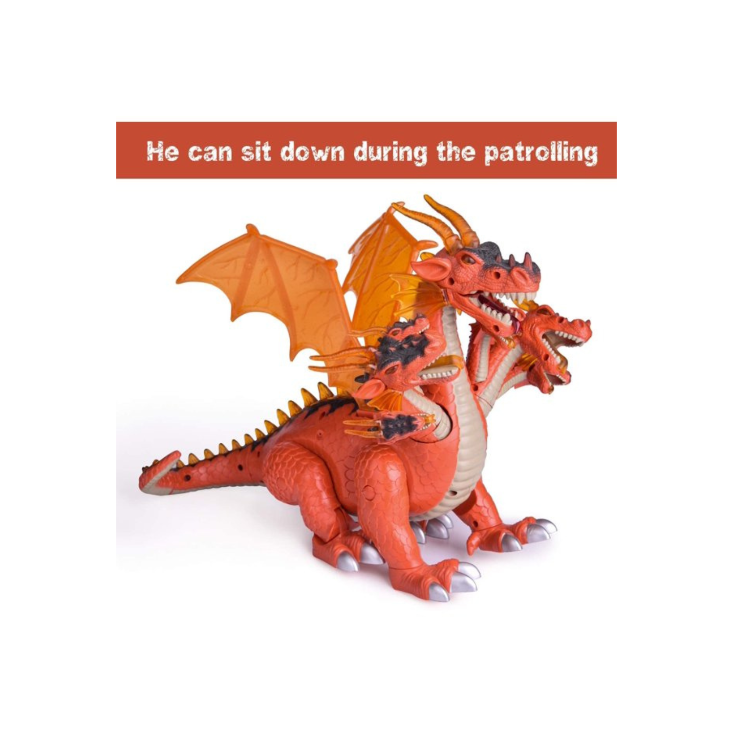 Fun Little Toys F-366 7 Headed Dragon With Light & Sound
