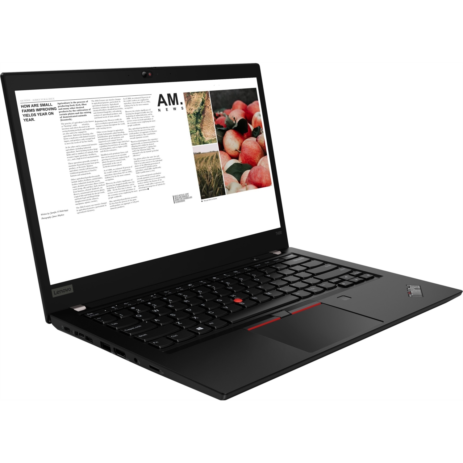 Refurbished (Good) - Lenovo ThinkPad T490 14" Touchscreen Laptop - Black (Intel i7-8665U / 16 GB RAM / 512 GB SSD / Windows 10 Pro)