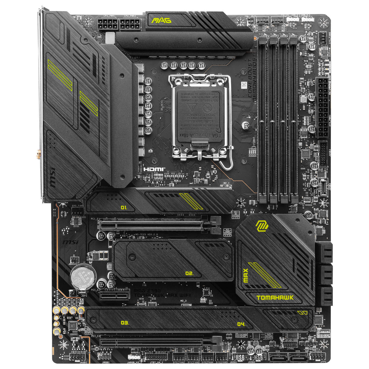 Carte mère MAG Z790 Tomahawk ATX LGA 1700 DDR5 de MSI pour processeurs de 14e gén. d'Intel