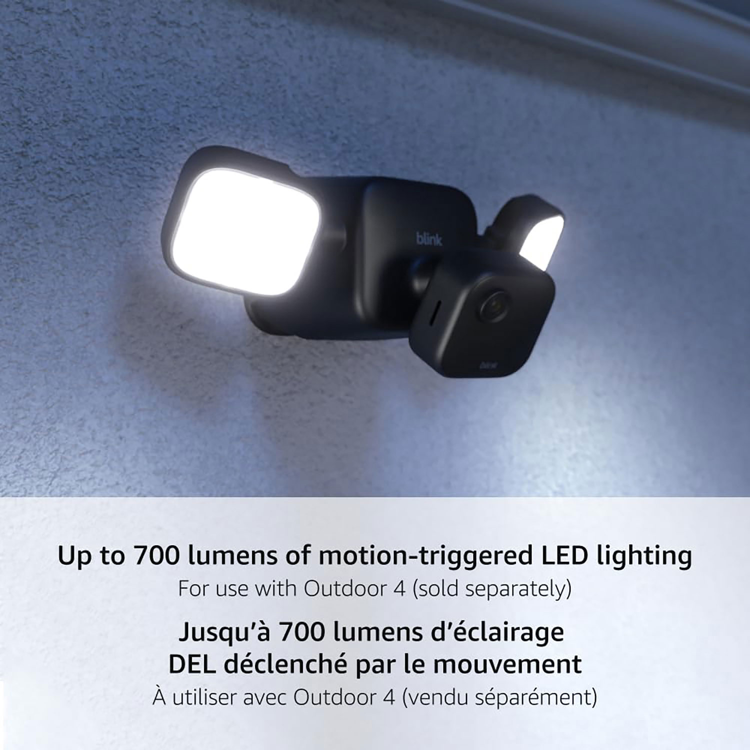Support à projecteur d'illumination pour caméra Outdoor 4 de Blink - Noir