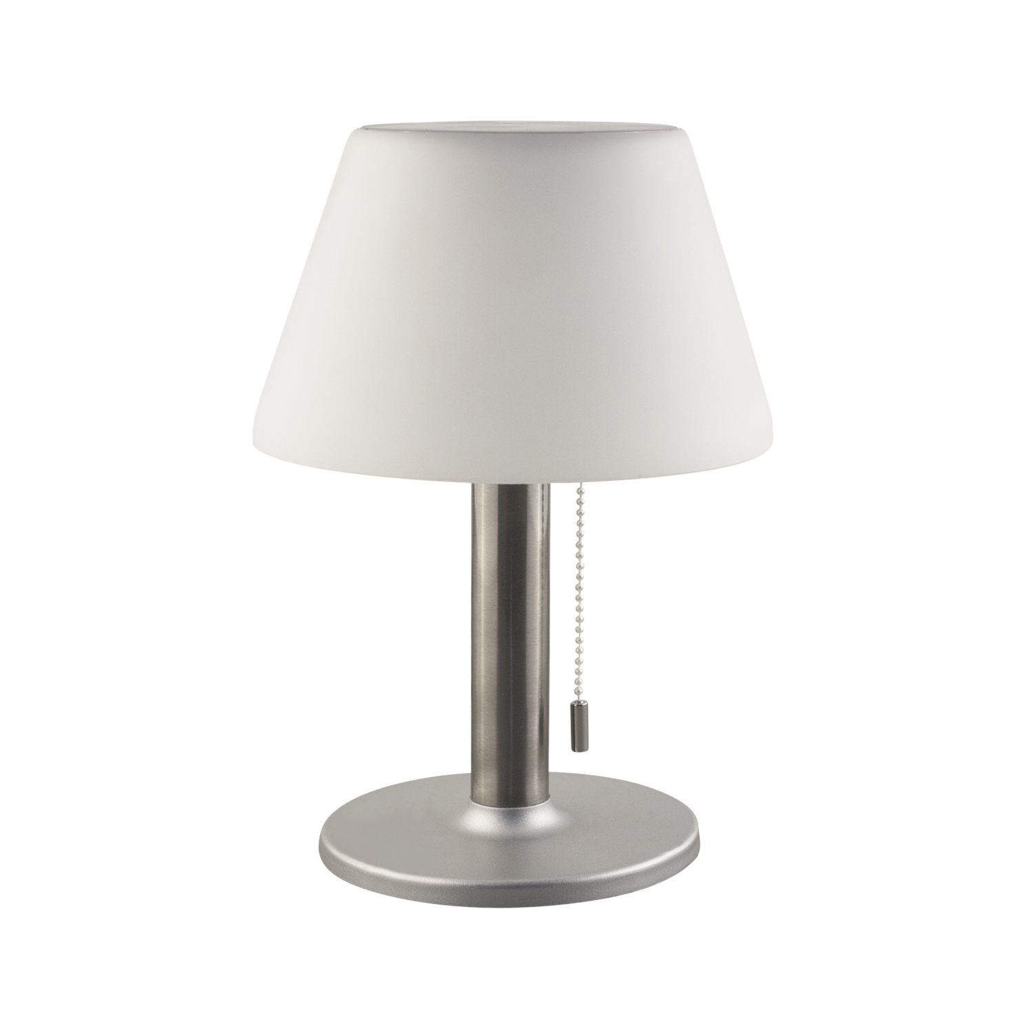 BAZZ Solar Powered Integrated LED Table Lamp Desk Light Waterproof Outdoor/Indoor, T19290WH