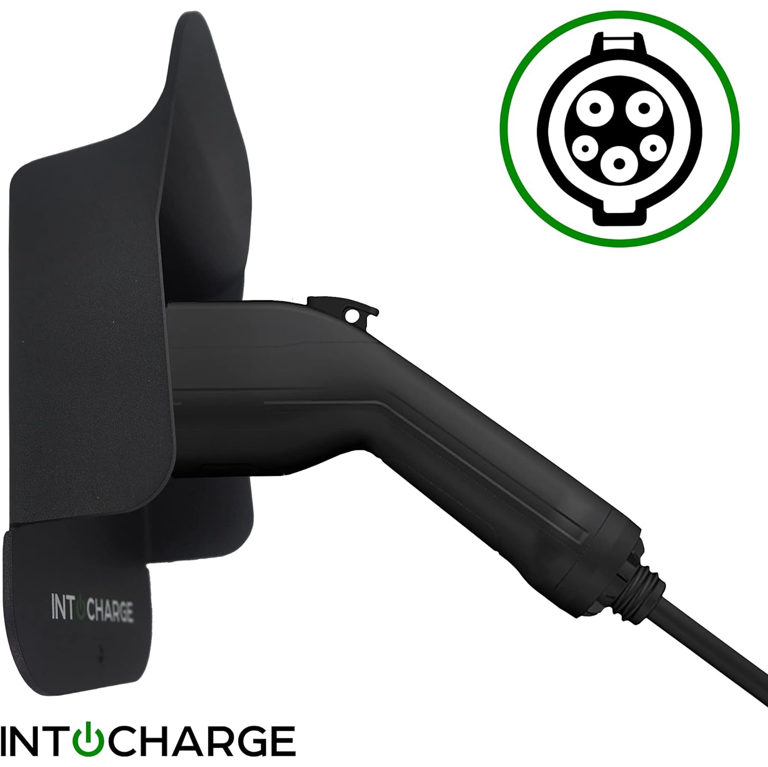 IntoCharge SAE J1772 Charger Holster Dock and Cable Holder