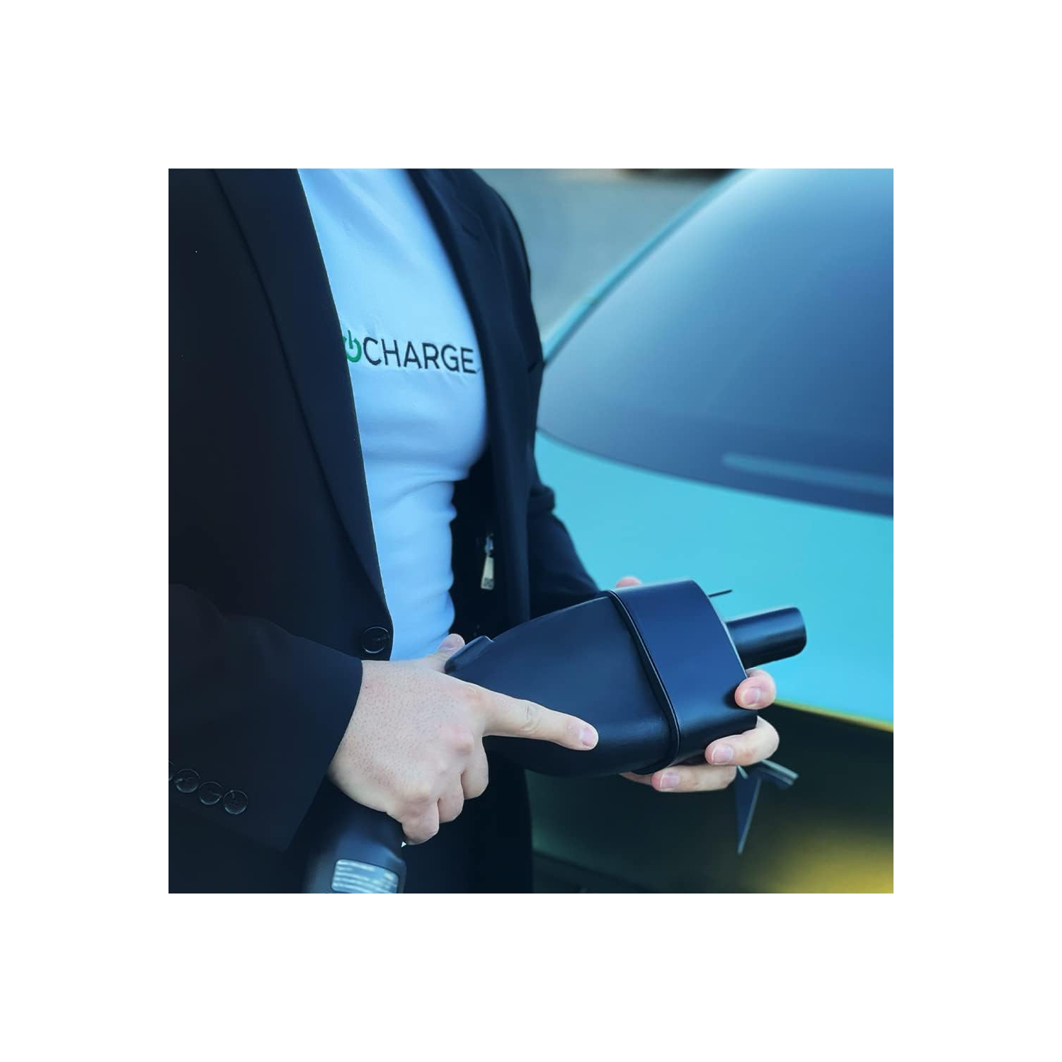 IntoCharge CCS Combo 1 to Tesla Charging Adapter for DC Fast Charging | 250kW Power / 500 Amp / 50V DC | Optimal Fit | Easy Setup | Black |