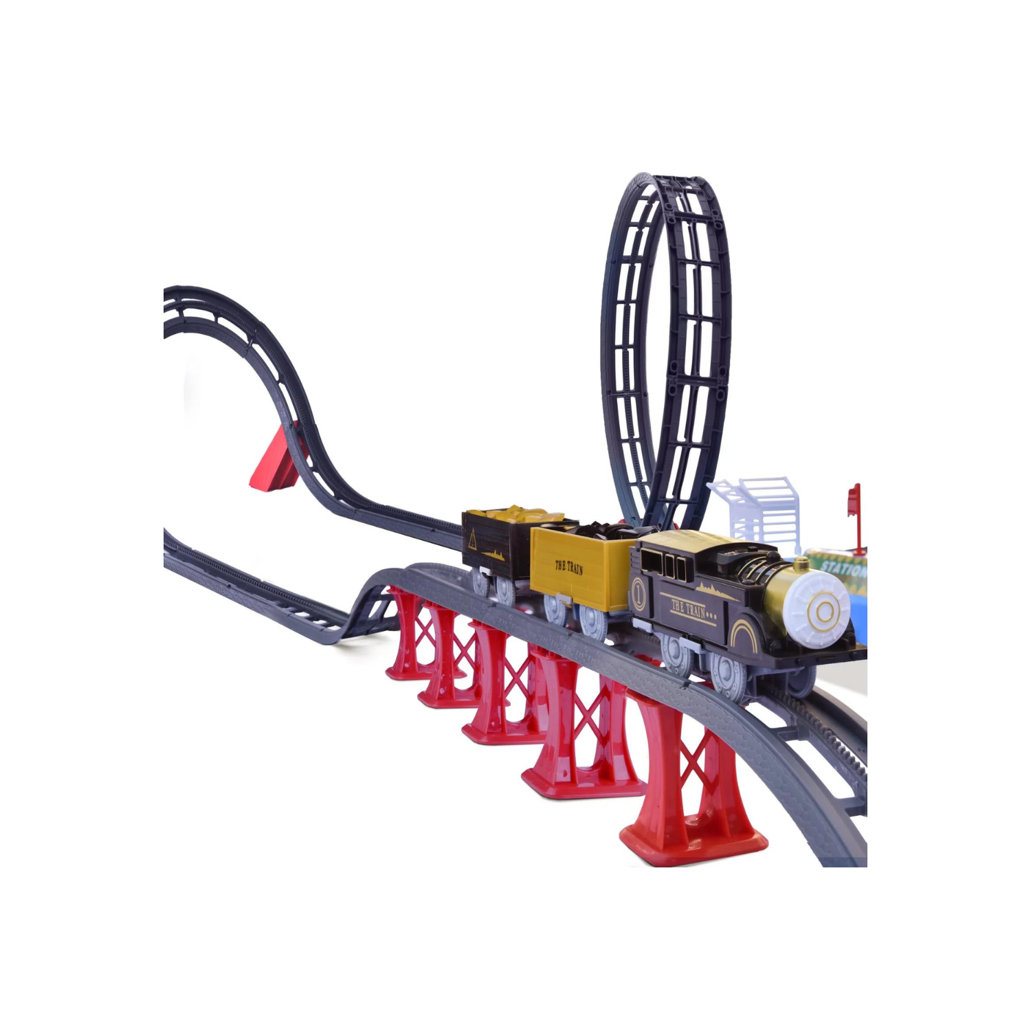 Fun Little Toys F-532 78 Pcs The Train On Track To The Ancient Era