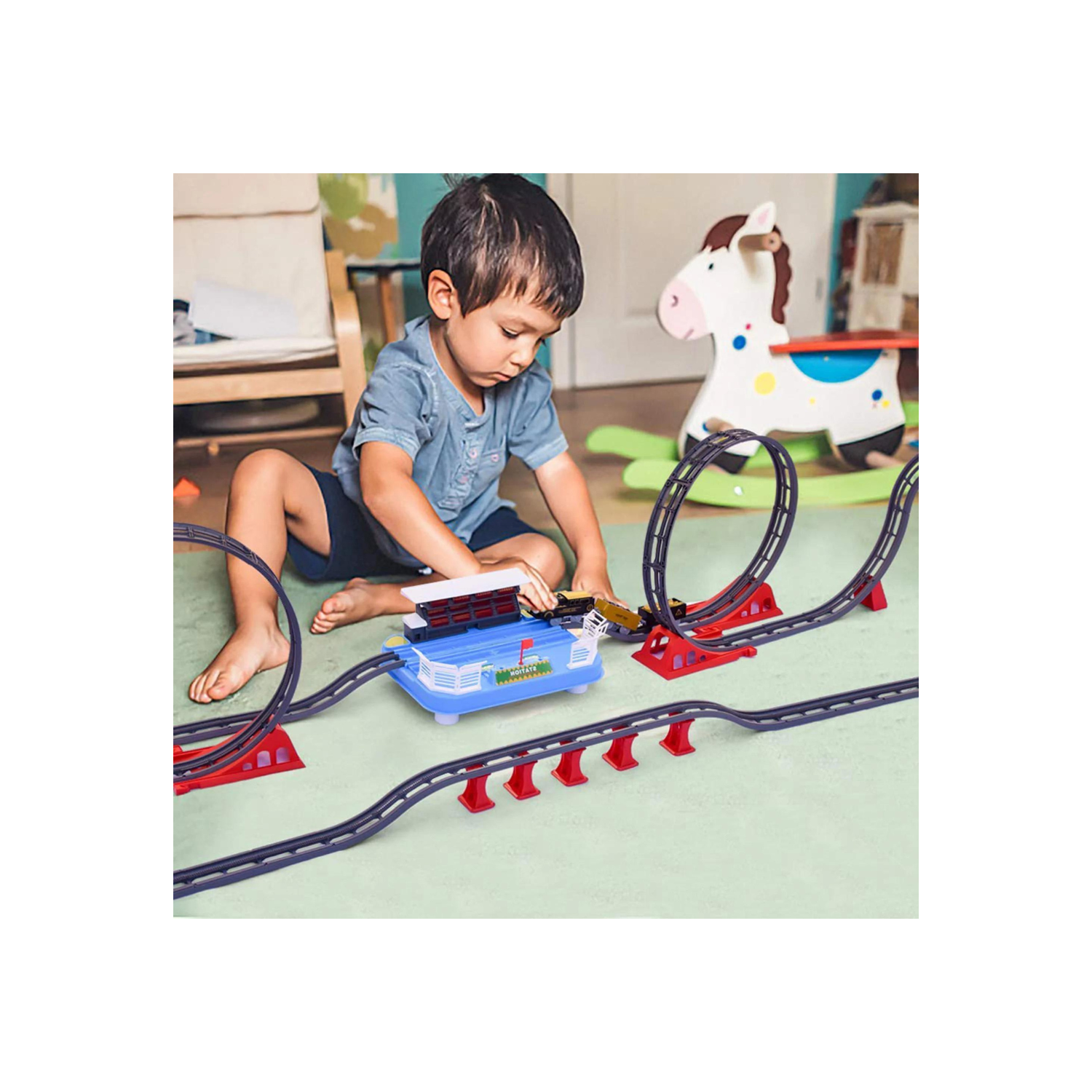 Fun Little Toys F-532 78 Pcs The Train On Track To The Ancient Era