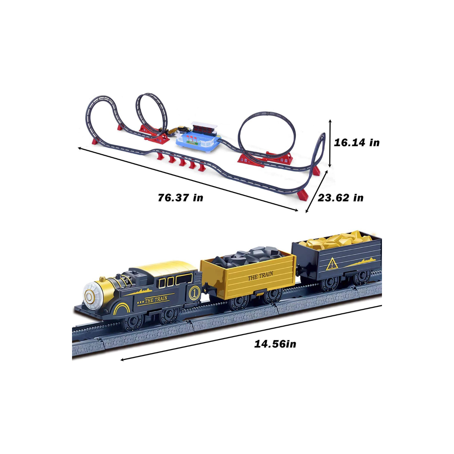 Fun Little Toys F-532 78 Pcs The Train On Track To The Ancient Era
