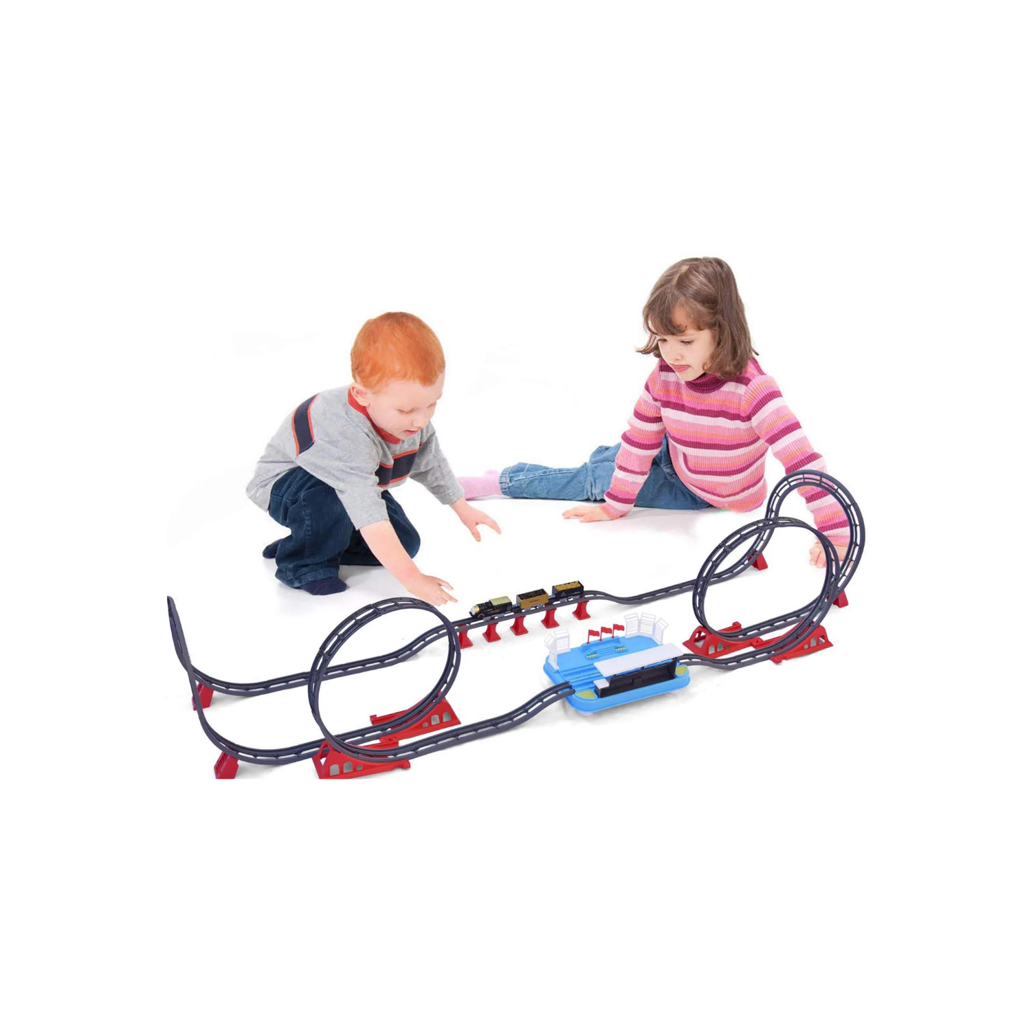 Fun Little Toys F-532 78 Pcs The Train On Track To The Ancient Era