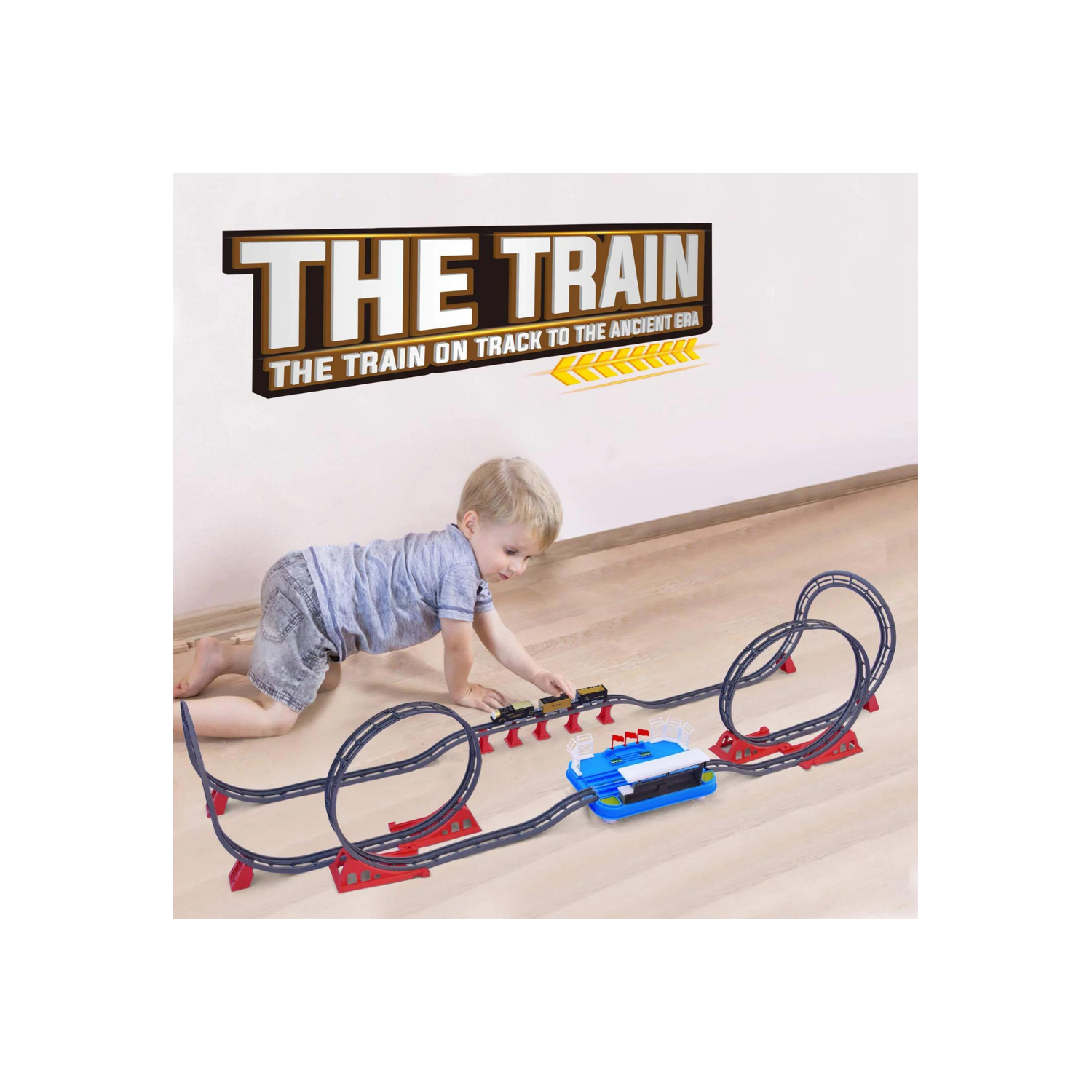 Fun Little Toys F-532 78 Pcs The Train On Track To The Ancient Era