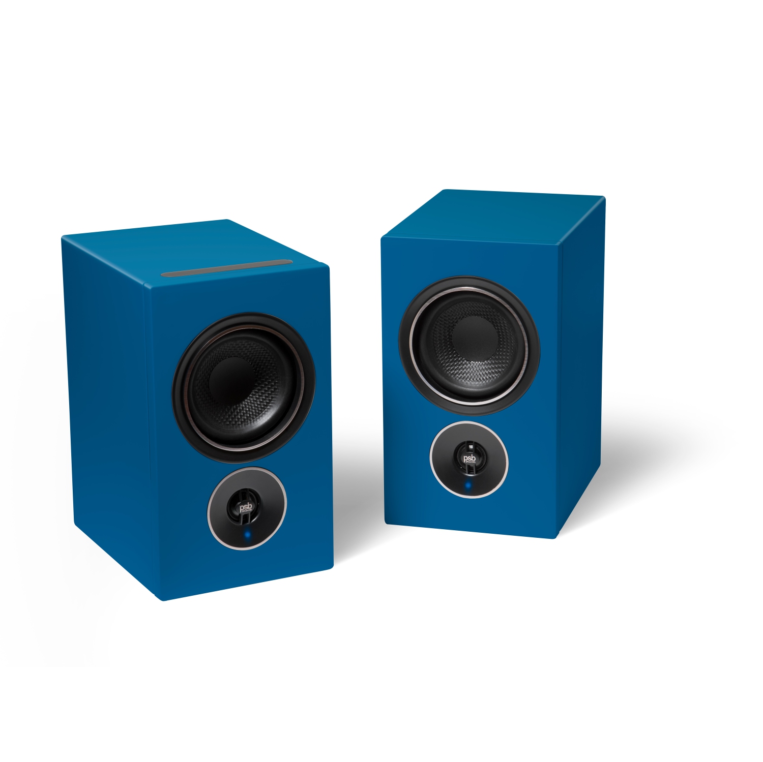 PSB Alpha iQ Streaming Powered Speakers with BluOS - Midnight Blue
