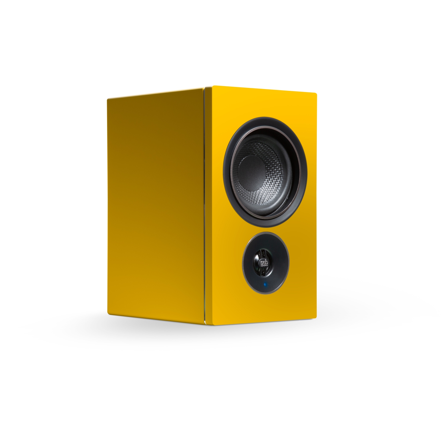 Haut-parleurs amplifiés diffusion en continu Alpha iQ de PSB avec BluOS - Jaune tangerine