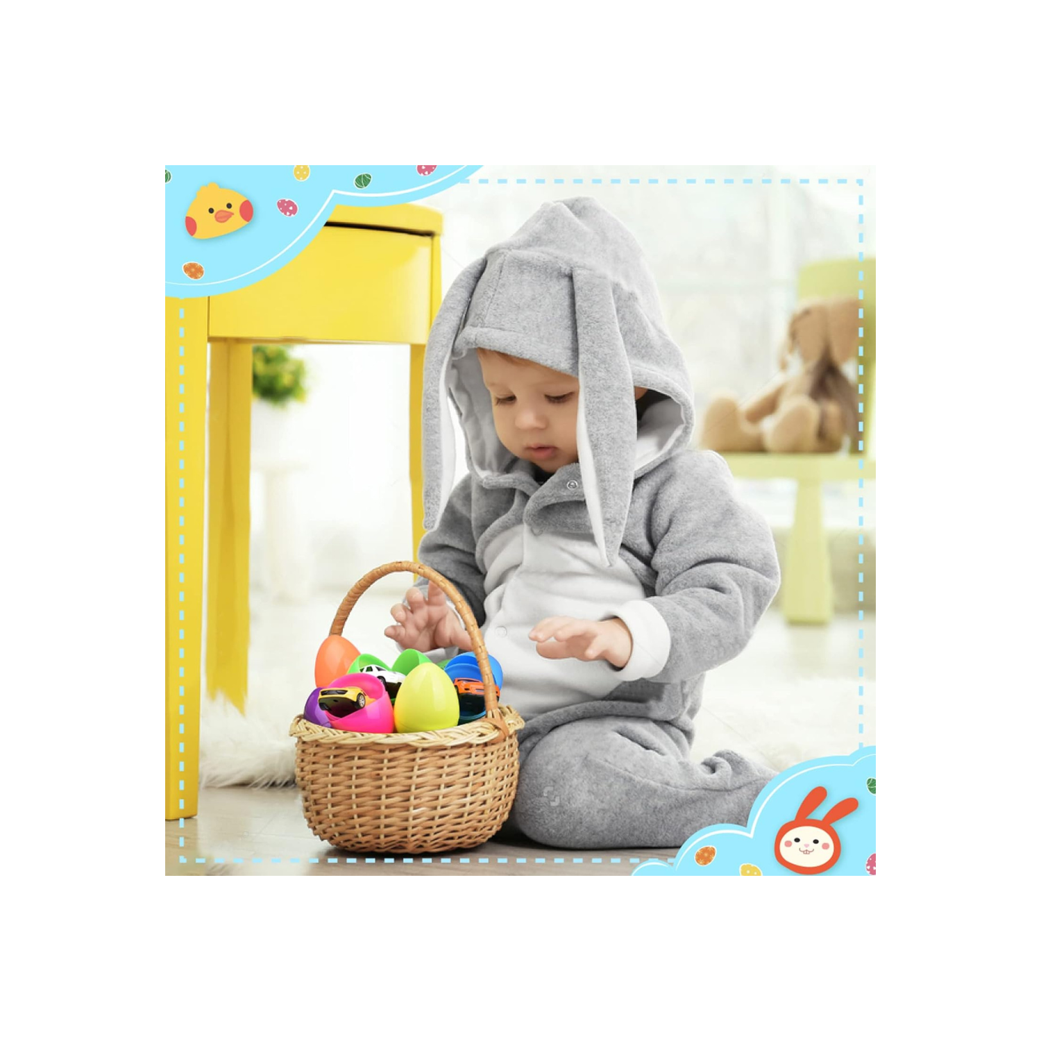 Fun Little Toys F-500 12pcs Easter Eggs Alloy Car Assortment