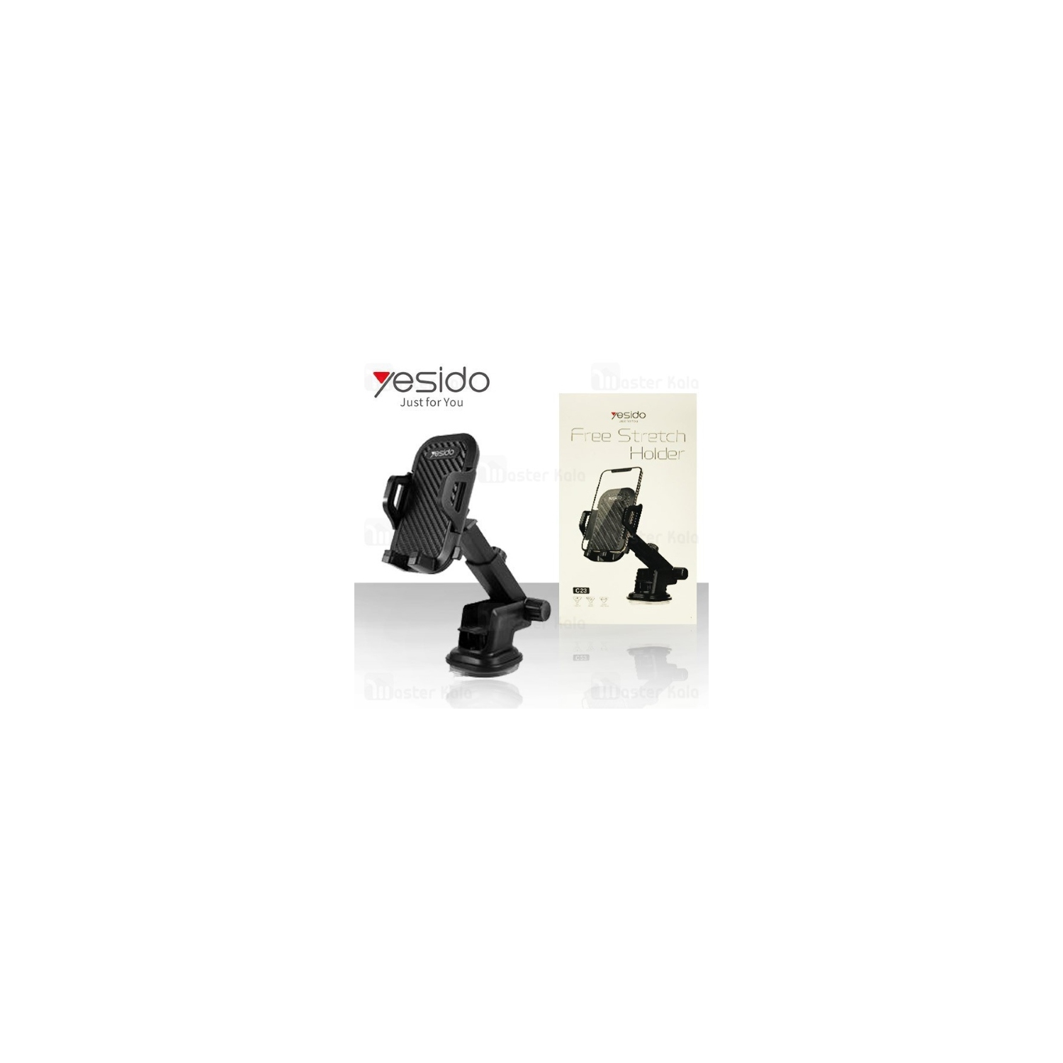 Yesido C23 | Universal Car Phone Holder Stand | Dashboard Windshield GPS Car Mount Bracket | Mobile Phone Holder Mobile Support |