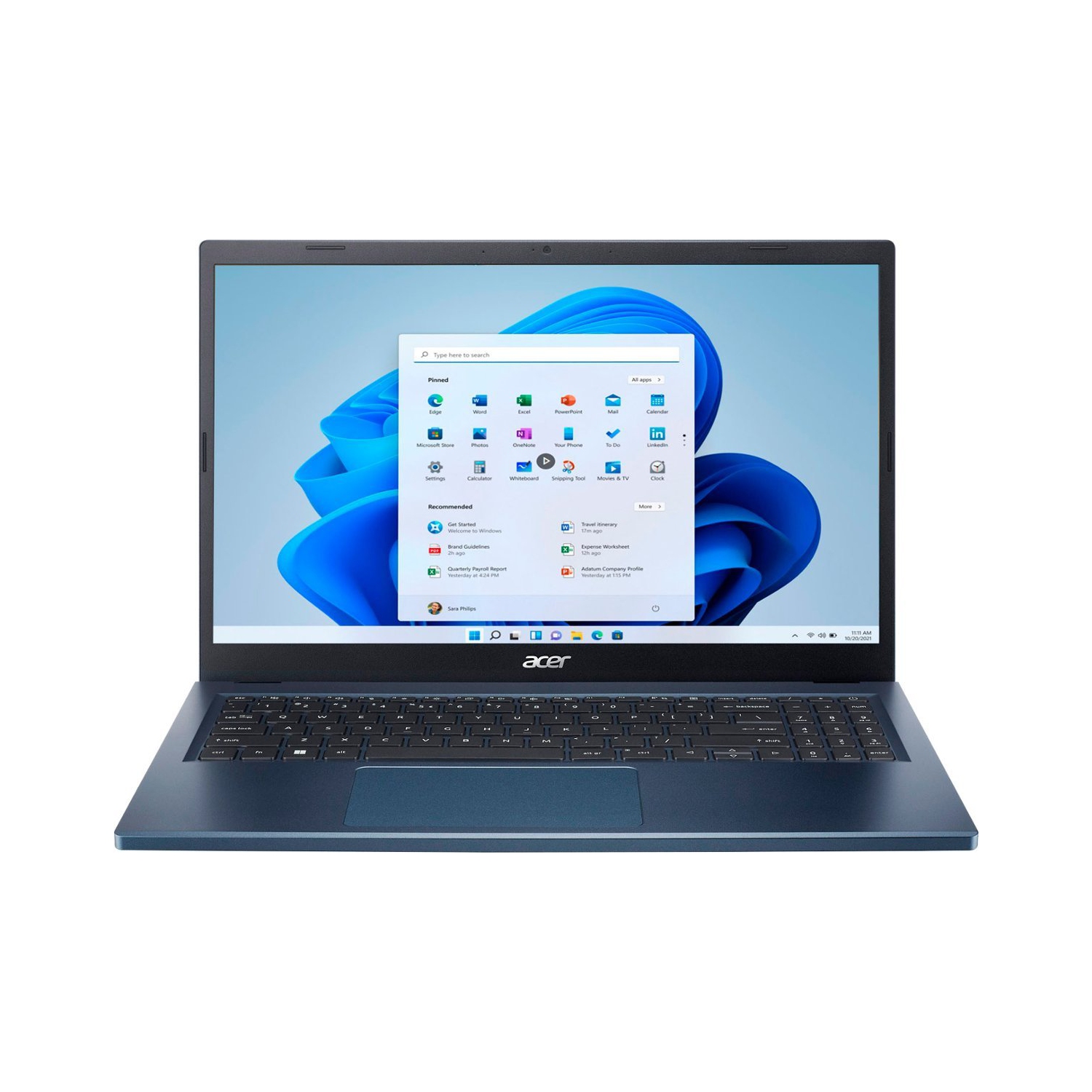 Acer Aspire 3 Thin & Light Laptop - 15.6" Full HD IPS Touch Display - AMD Ryzen 5 7520U - 8GB LPDDR5-512GB SSD - Wi-Fi 6 - Steam Blue - Windows 11 Home, Free Laptop Sleeve