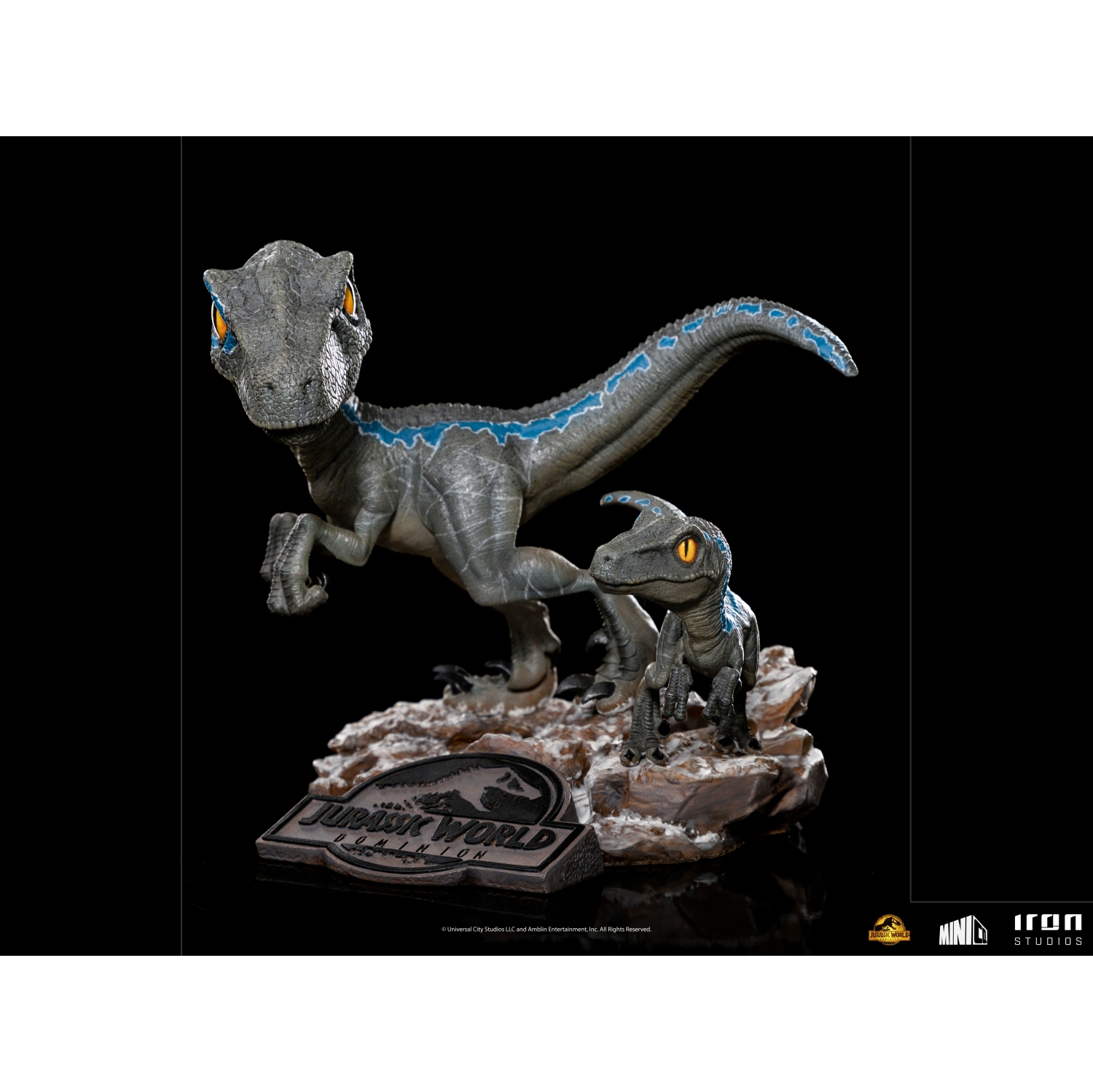 特撮 Blue and Beta - Jurassic World. Minico Iron Studios Jurassic World Dominion Blue and Beta Minico