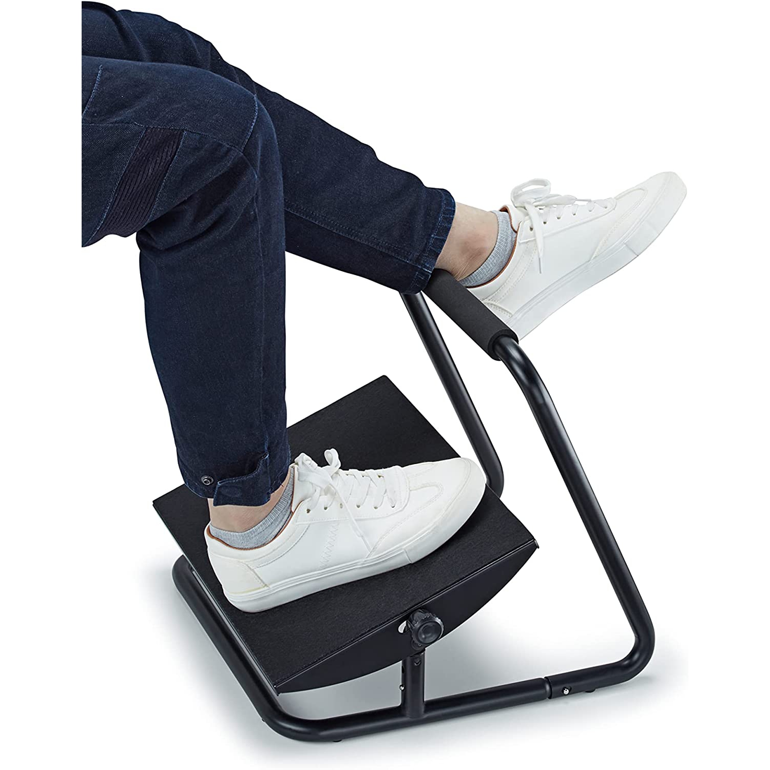 Livearty Adjustable Footrest Under Desk - Ergonomic Foot Leg Rest with 2 Height Position - 30 Degree Tilt Angle Adjustment for Home, Office, Non-Skid