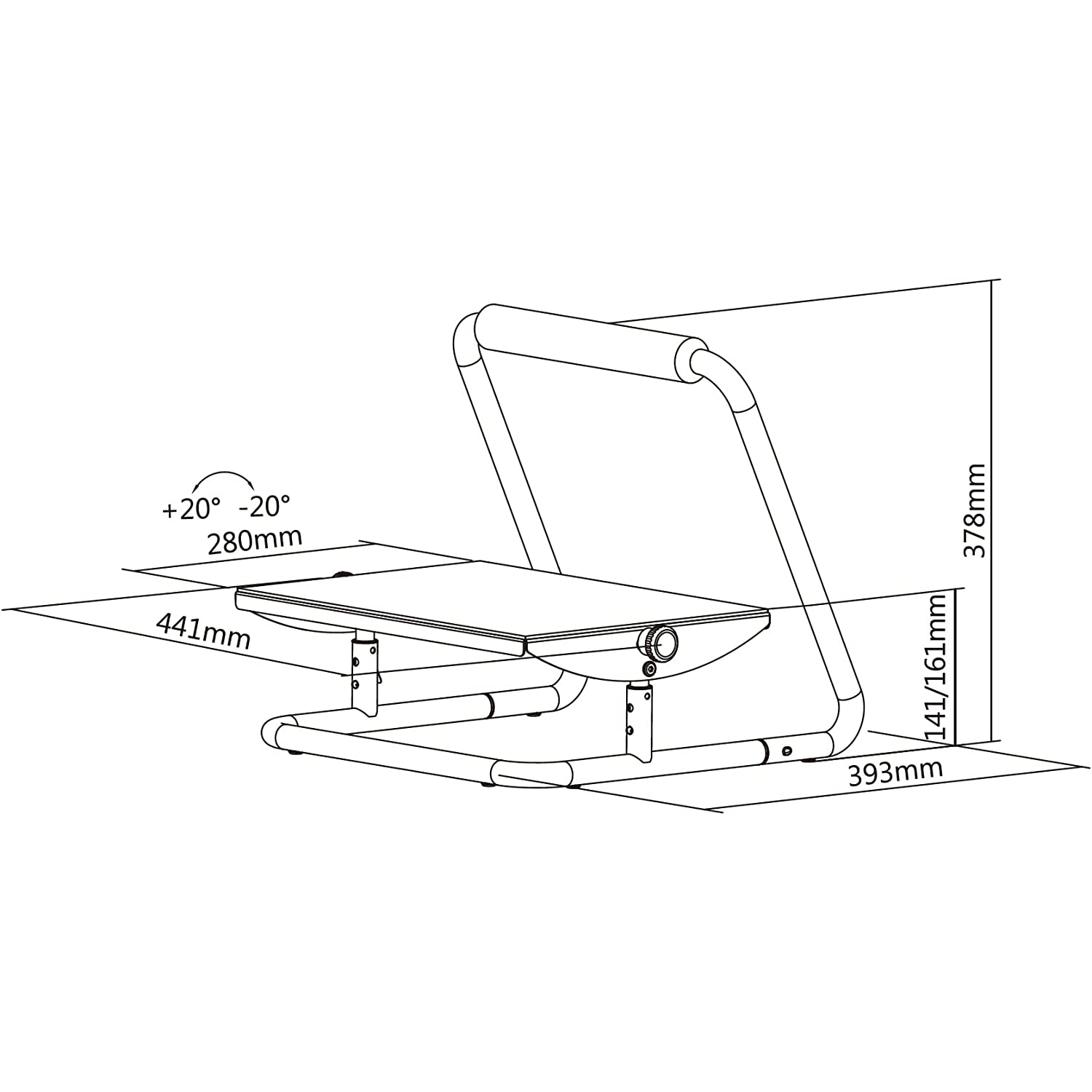 Livearty Adjustable Footrest Under Desk - Ergonomic Foot Leg Rest with 2 Height Position - 30 Degree Tilt Angle Adjustment for Home, Office, Non-Skid