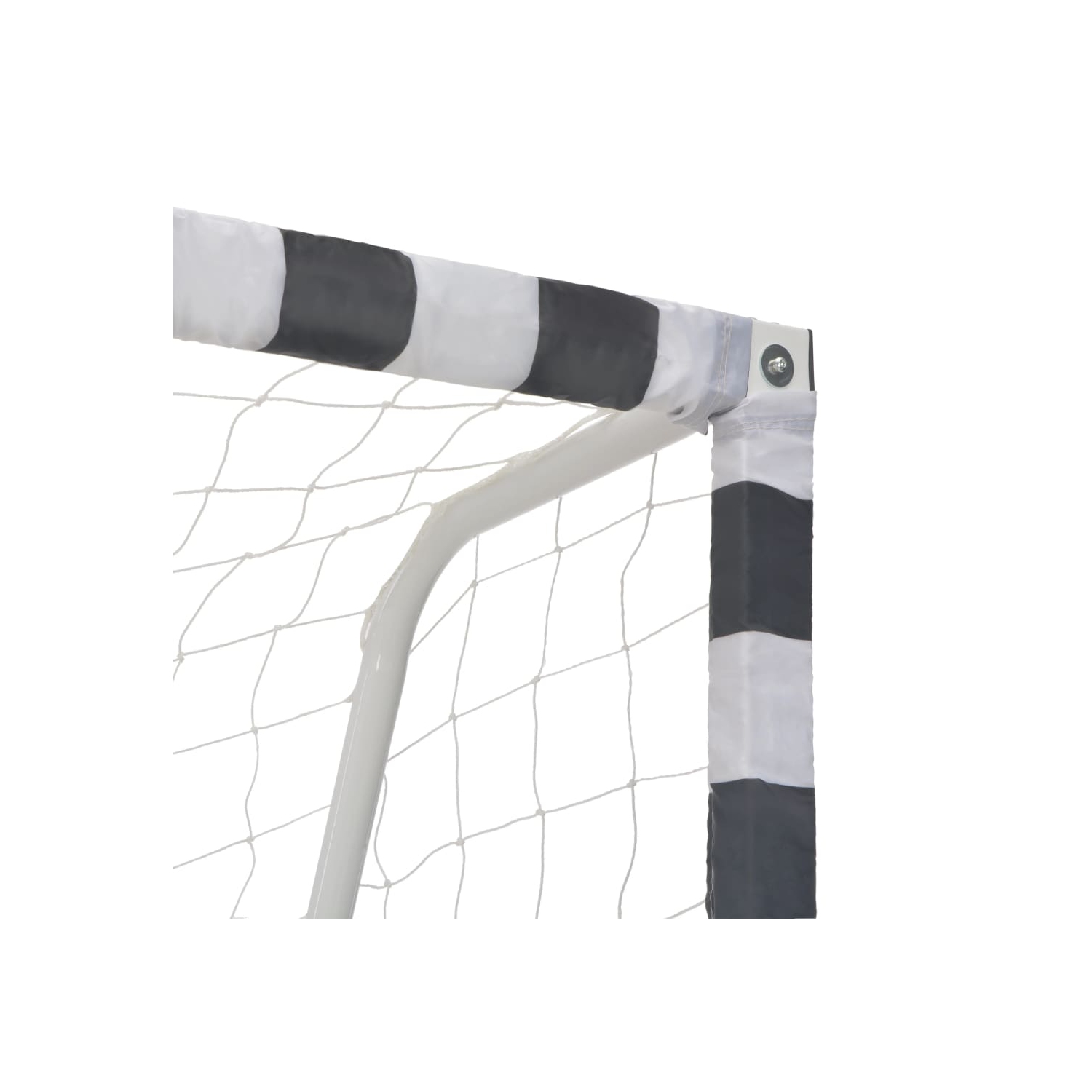 vidaXL Soccer Goal 300x160x90 cm Metal Black and White