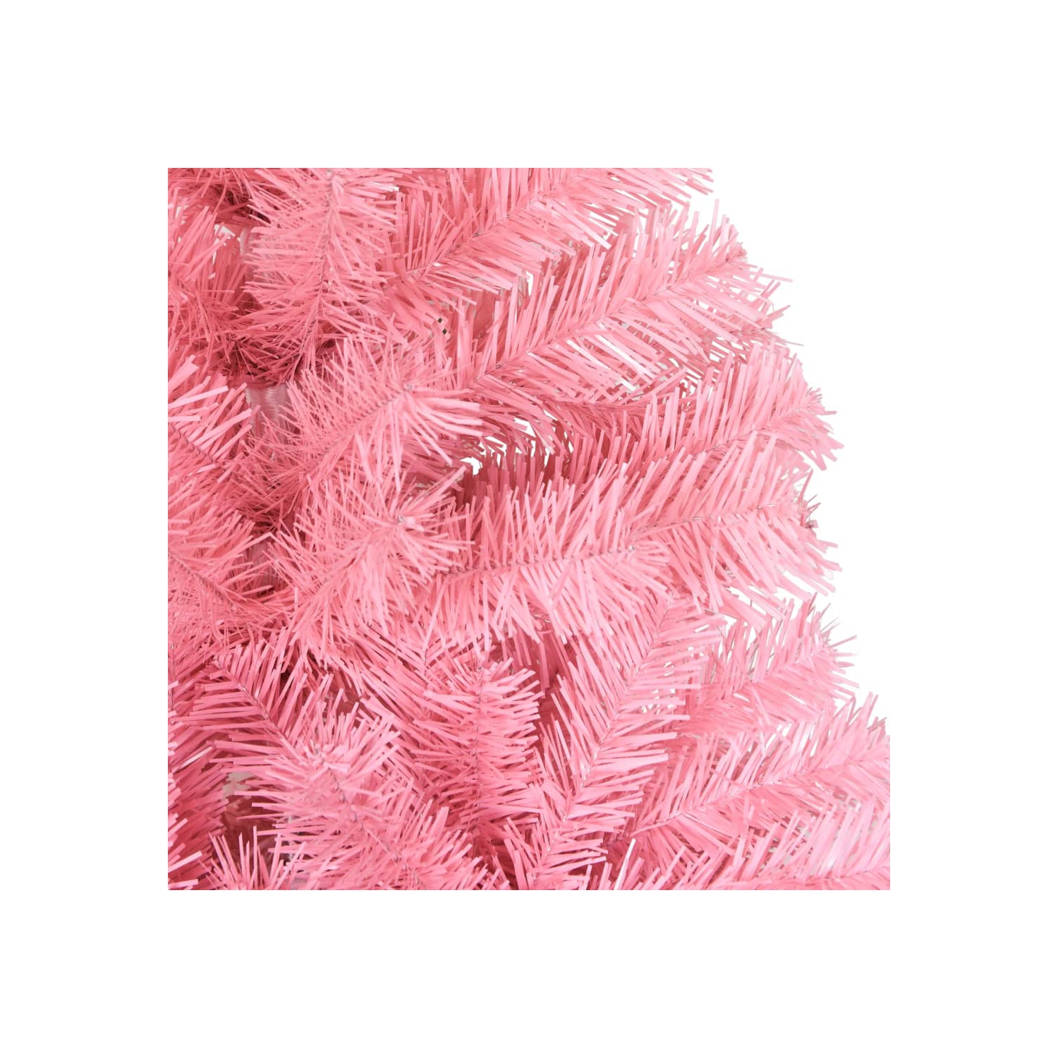 vidaXL Artificial Christmas Tree with Stand Pink 240 cm PVC