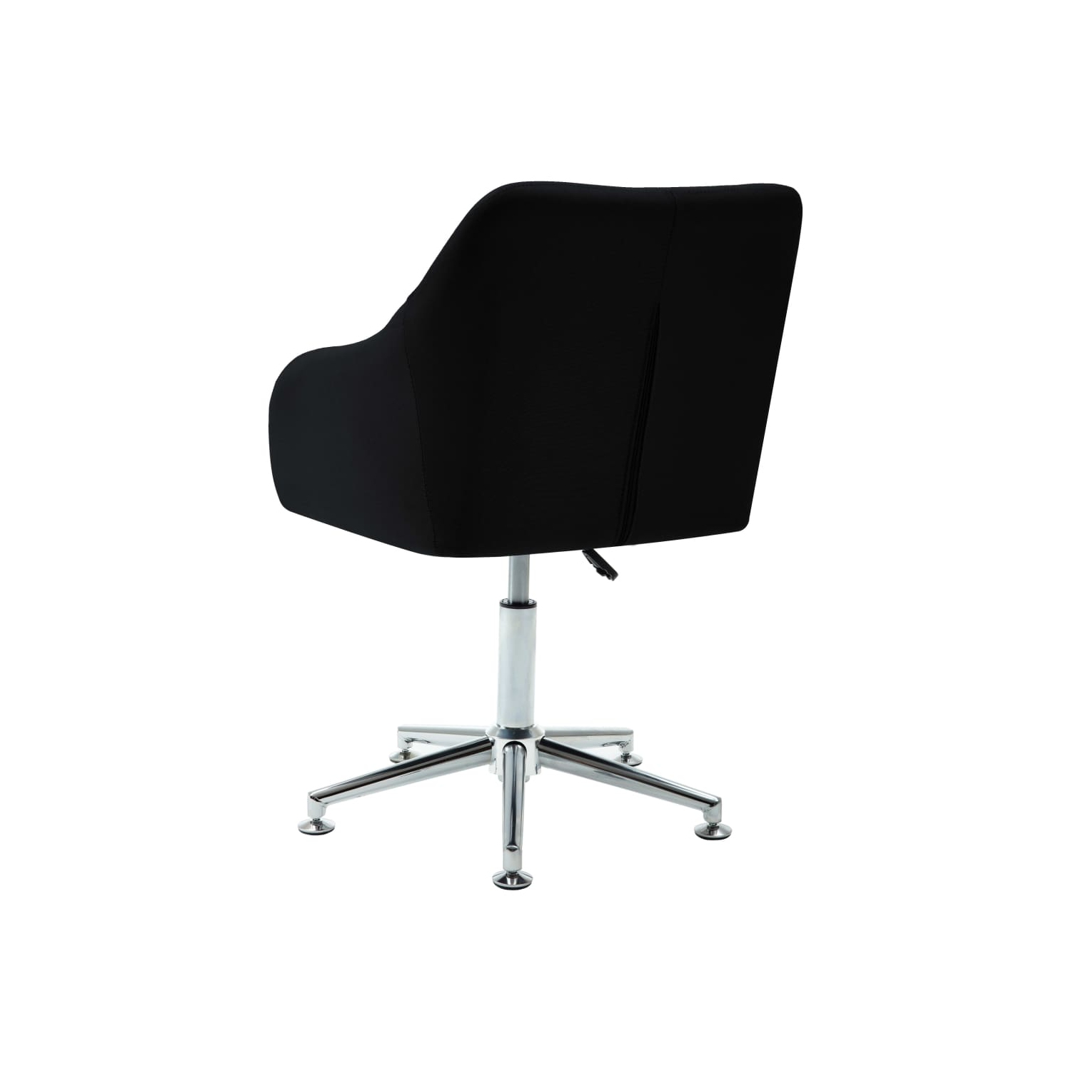 vidaXL Swivel Dining Chair Black Fabric