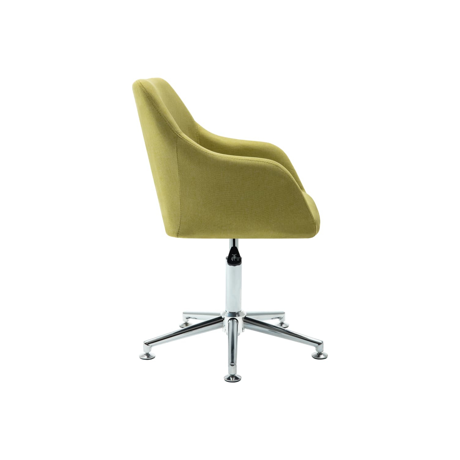 Chaises de salle à manger pivotantes vidaXL 2 pièces en tissu vert