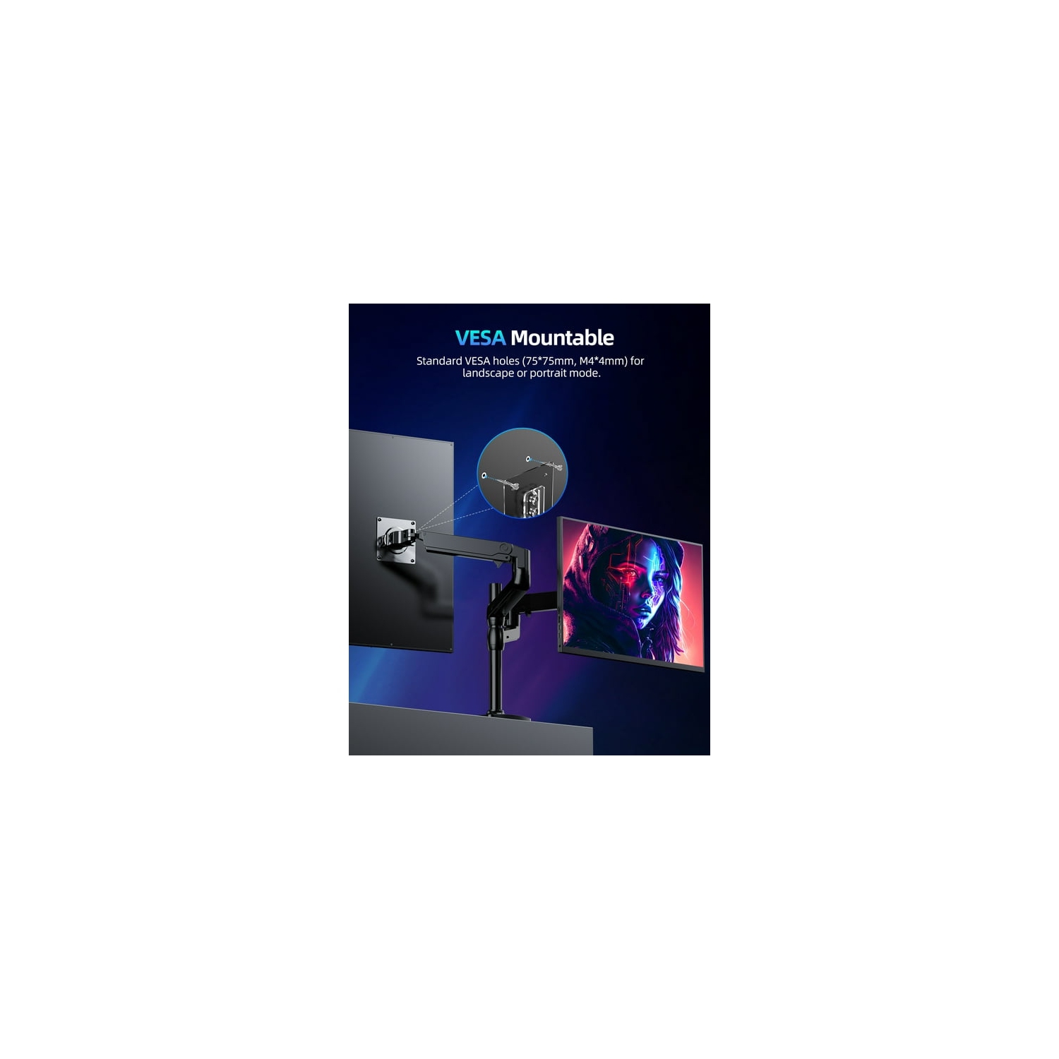 UPERFECT 144HZ Portable Gaming Monitor， 18" 2K 2560x1600P QHD 100% DCI-P3 Screen