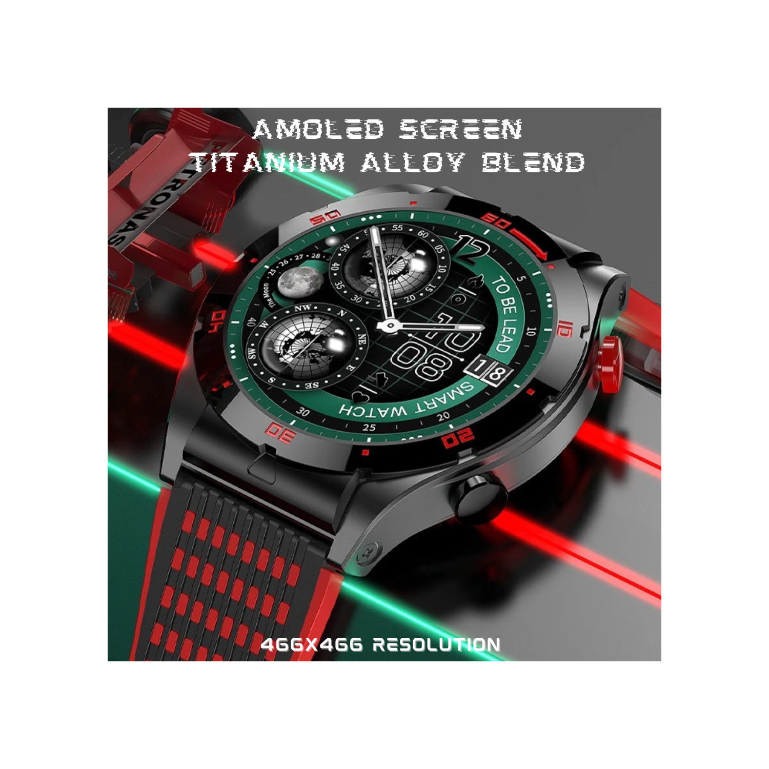 TUTT Sport Smartwatch AMOLED Screen Titanium Alloy BT Call AI Voice | Activity Fitness Tracker Smart Watch for Men Women