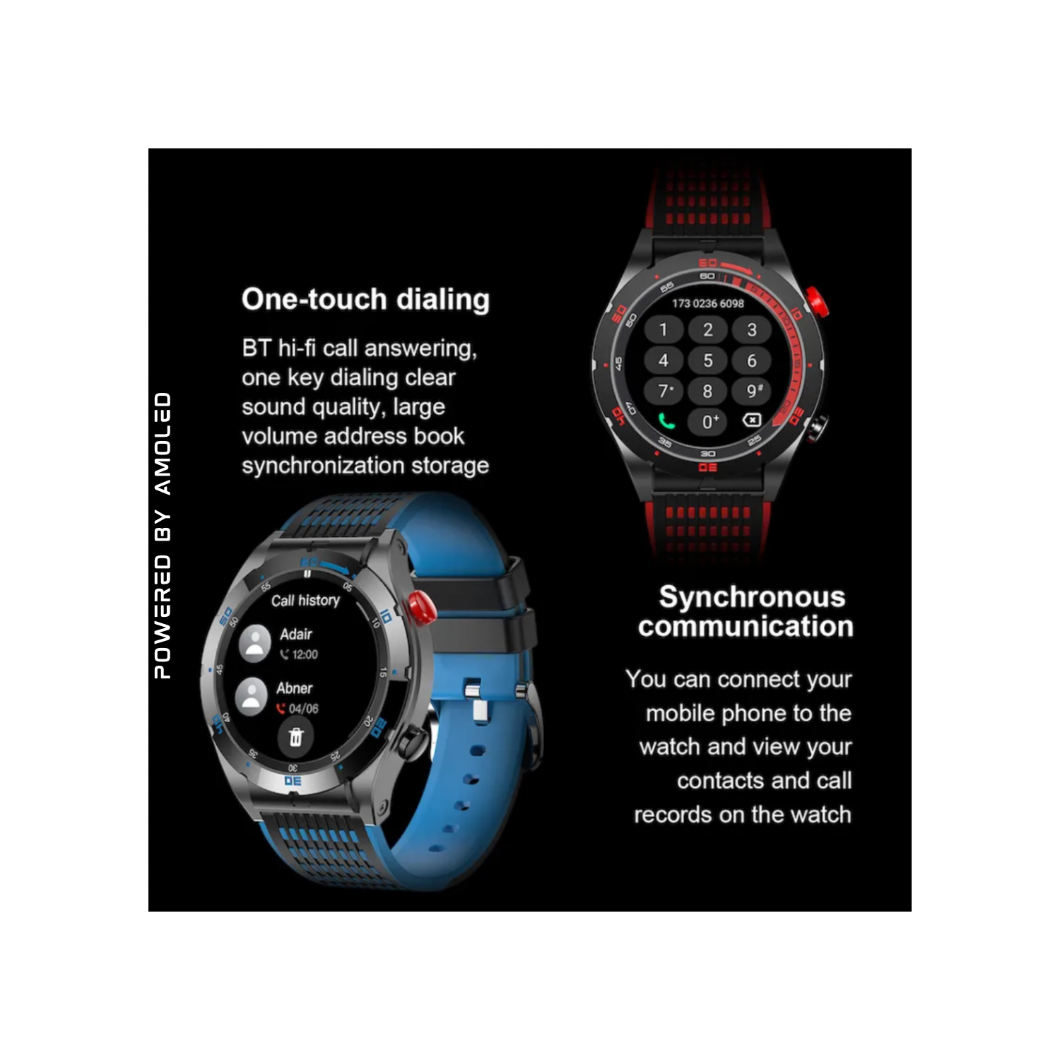 TUTT Sport Smartwatch AMOLED Screen Titanium Alloy BT Call AI Voice | Activity Fitness Tracker Smart Watch for Men Women