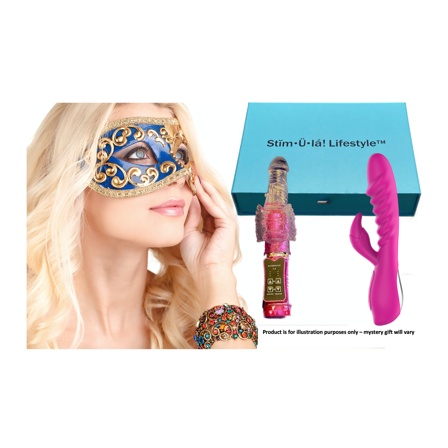 Stimula Lifestyle Mystery Blue – Un jouet mystère pour adultes Surprise de la Saint-Valentin – Votre surprise vous attend! Plus de 18 unités livrées