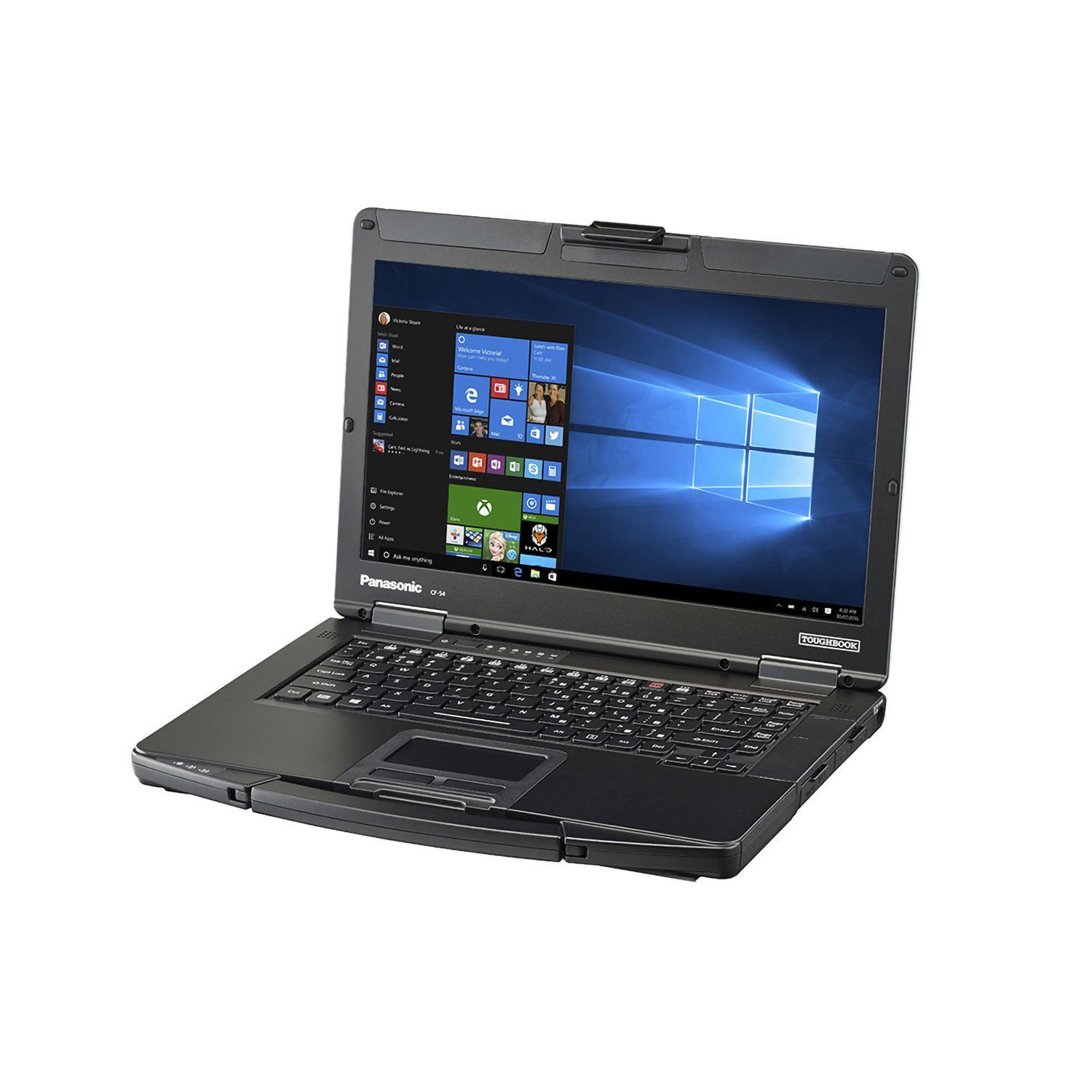 (Refurbished - Good) Toughbook CF-54 MK2, 14" HD, Intel Core i7-6600U, 16GB, 512GB SSD, Serial Port, Backlit Keyboard, Windows 10 Pro