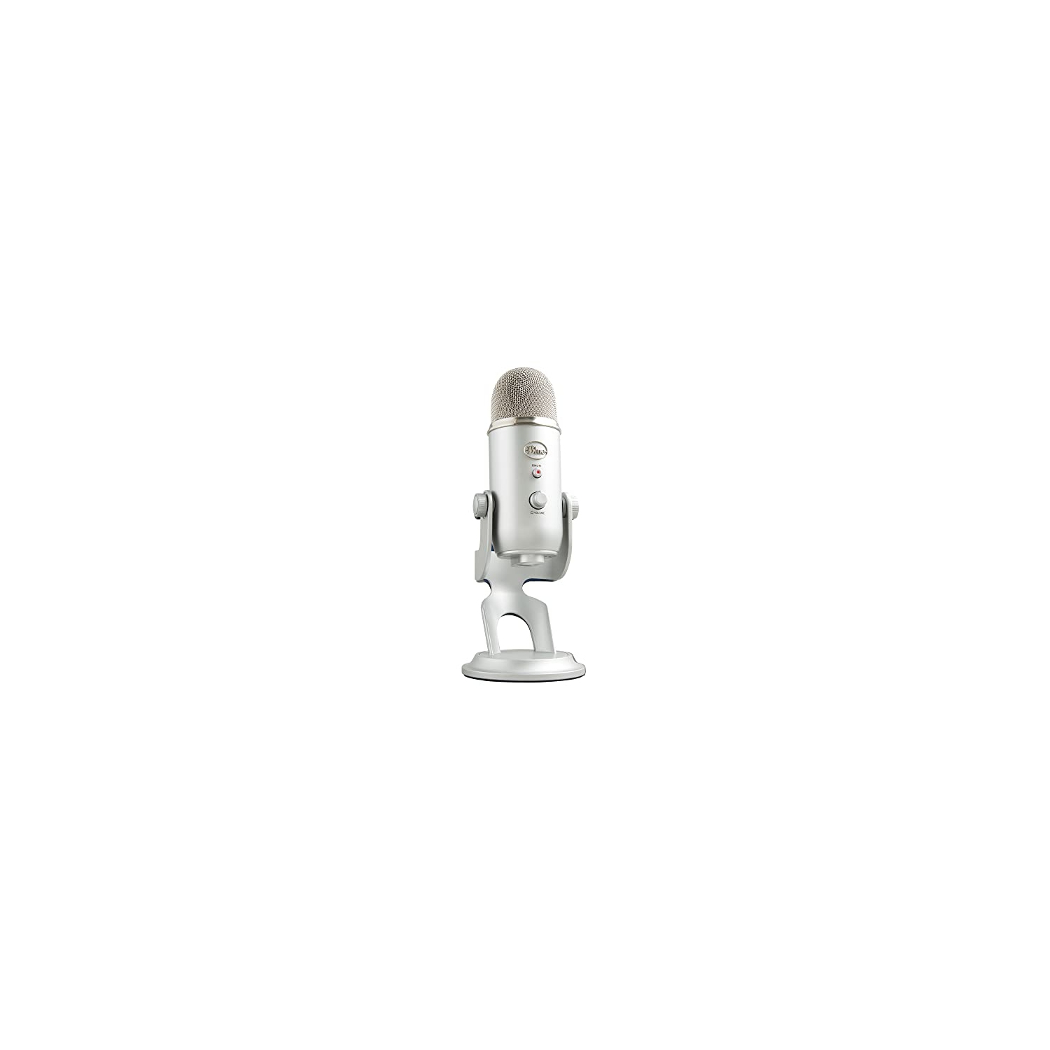 Blue Yeti USB Microphone for PC, Podcast, Gaming, Streaming, Studio, Computer Mic Silver