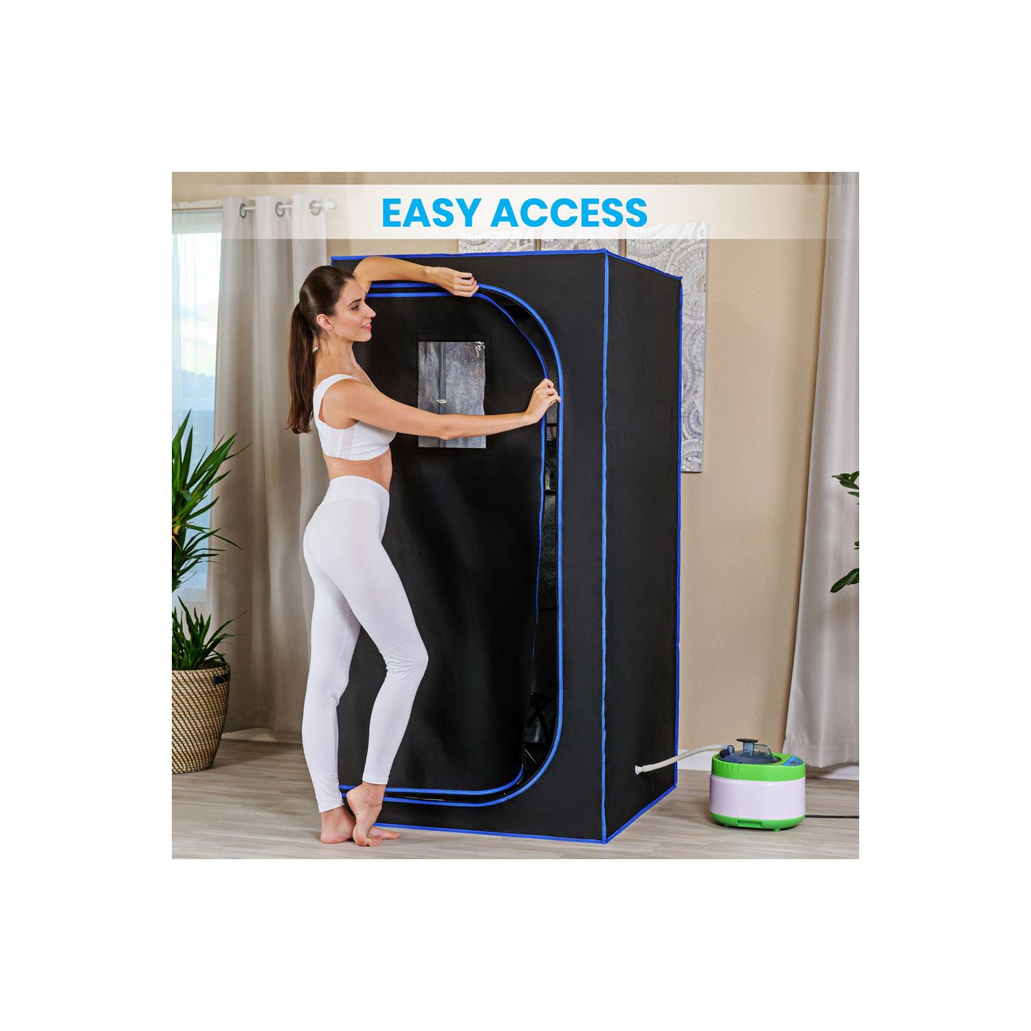 Portable Steam Home Sauna - Personal In-Home Detox Spa Steam Therapy Heated Sauna