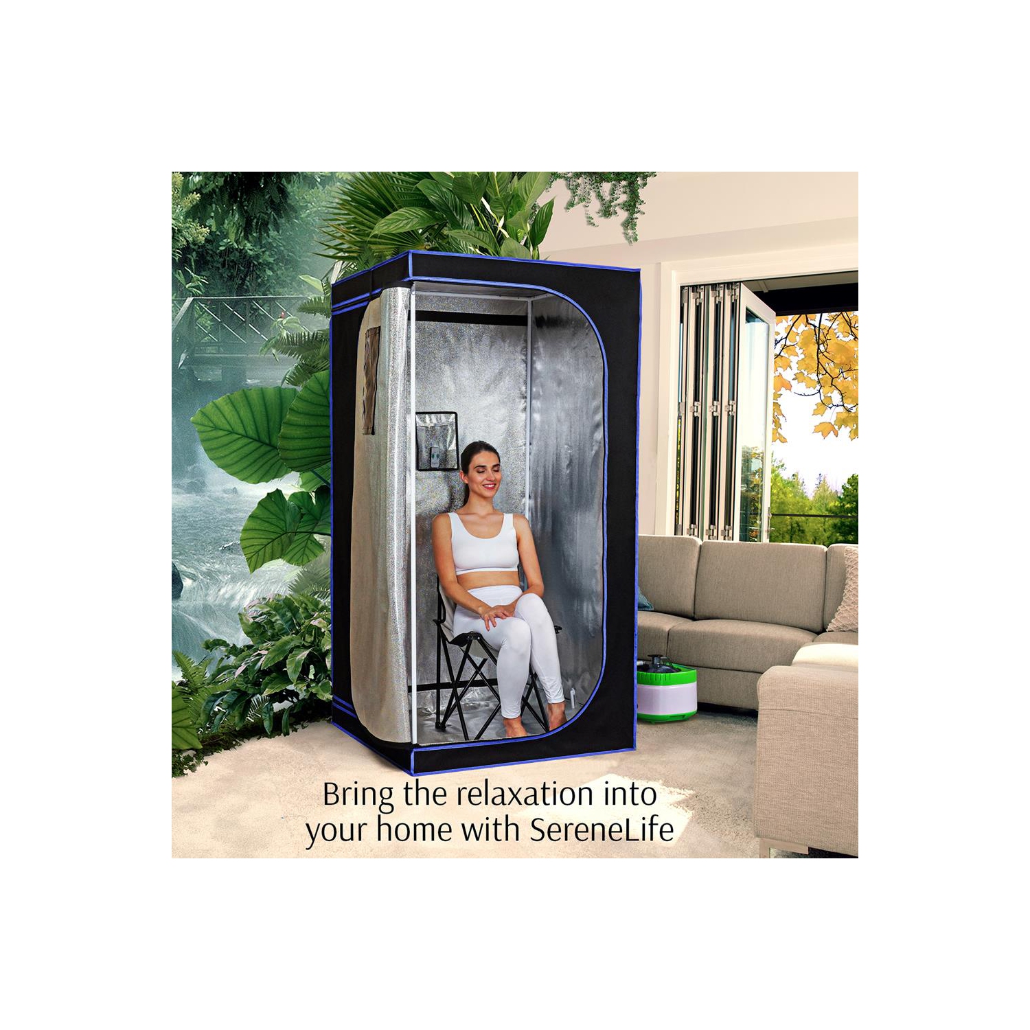 Portable Steam Home Sauna - Personal In-Home Detox Spa Steam Therapy Heated Sauna