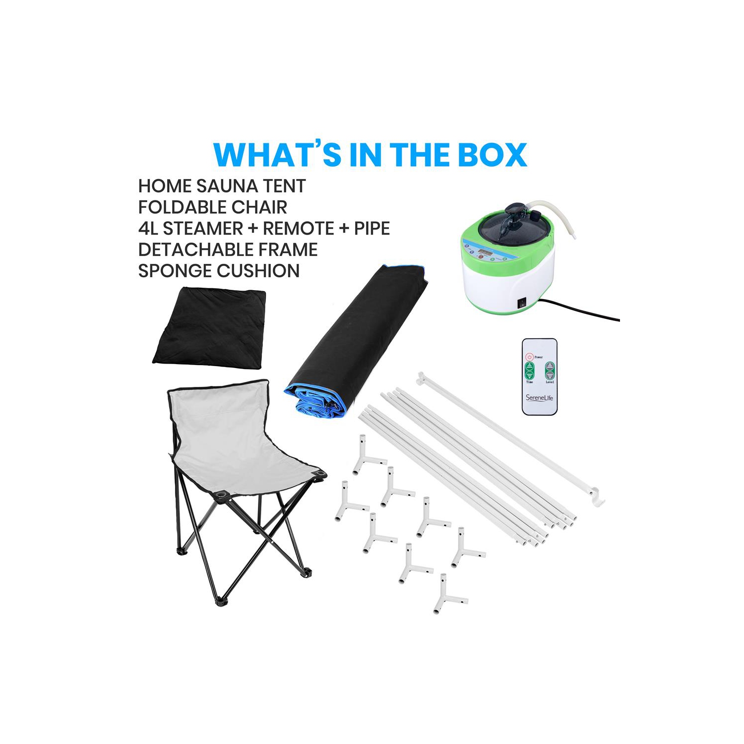 Portable Steam Home Sauna - Personal In-Home Detox Spa Steam Therapy Heated Sauna