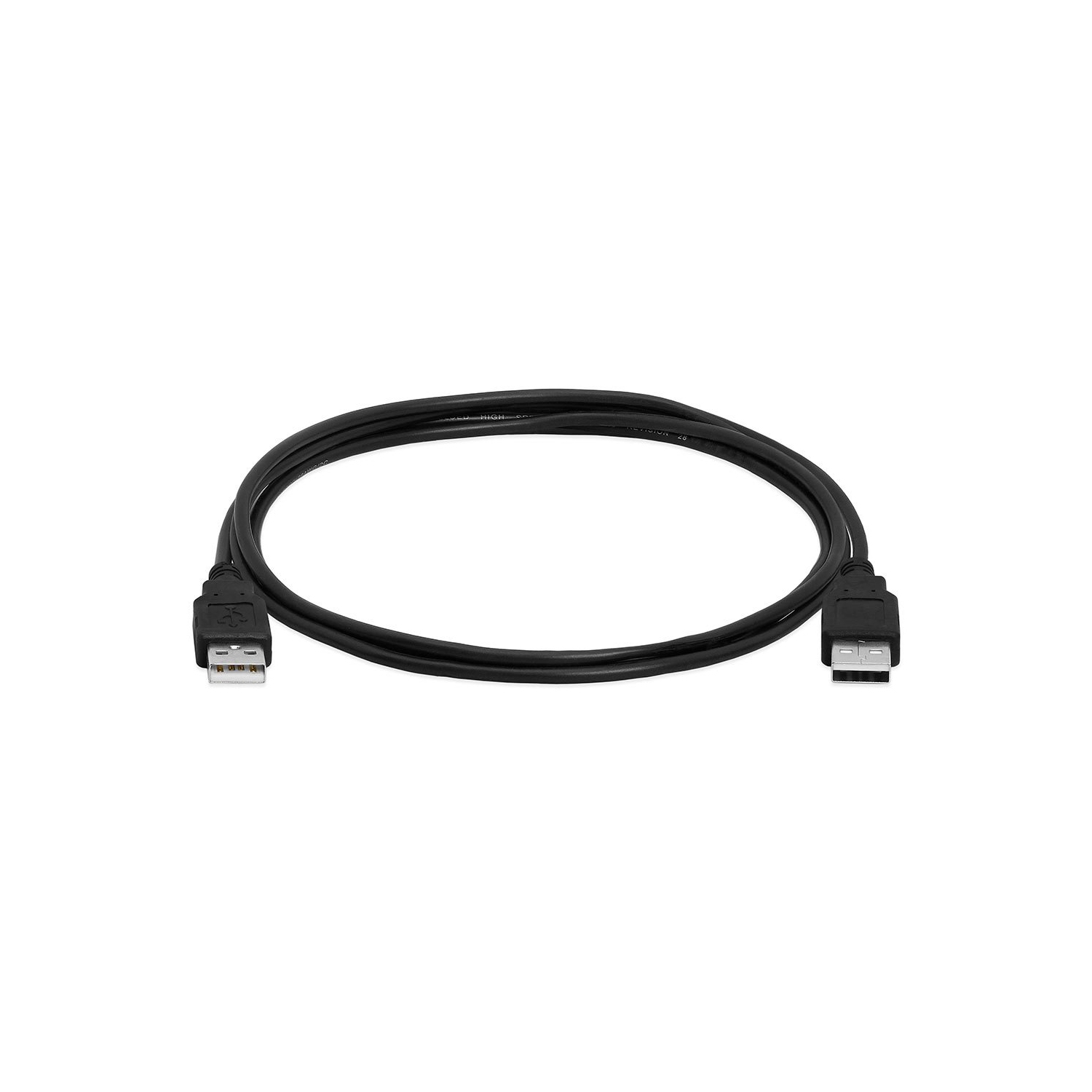 Câble 480&nbsp;Mb/s haute vitesse USB 2,0&nbsp;A vers USB A mâle boîtiers de disque dur pour transfert de données imprimantes modems caméras 6 pieds