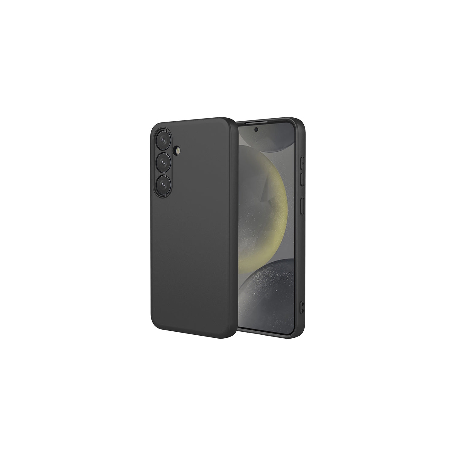 PANDACO Soft Shell Matte Black Case for Samsung Galaxy S23 FE