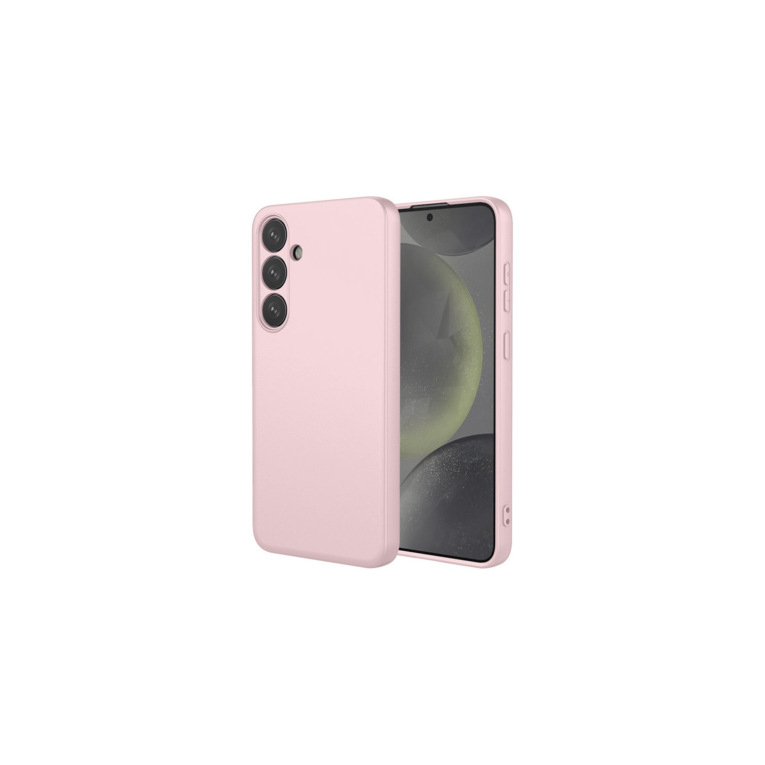 PANDACO Soft Shell Matte Pink Case for Samsung Galaxy S23 FE