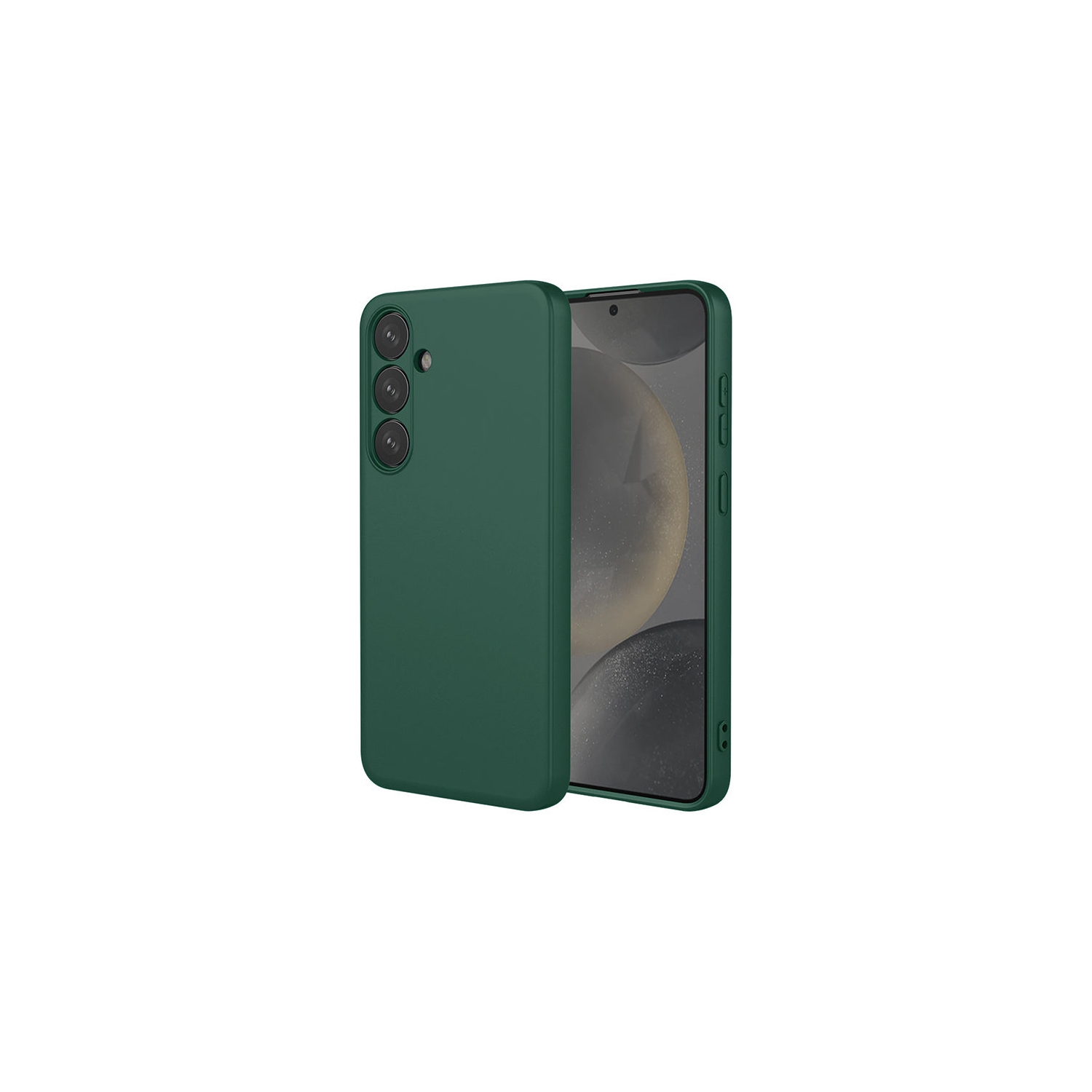 PANDACO Soft Shell Matte Forest Green Case for Samsung Galaxy S23 FE