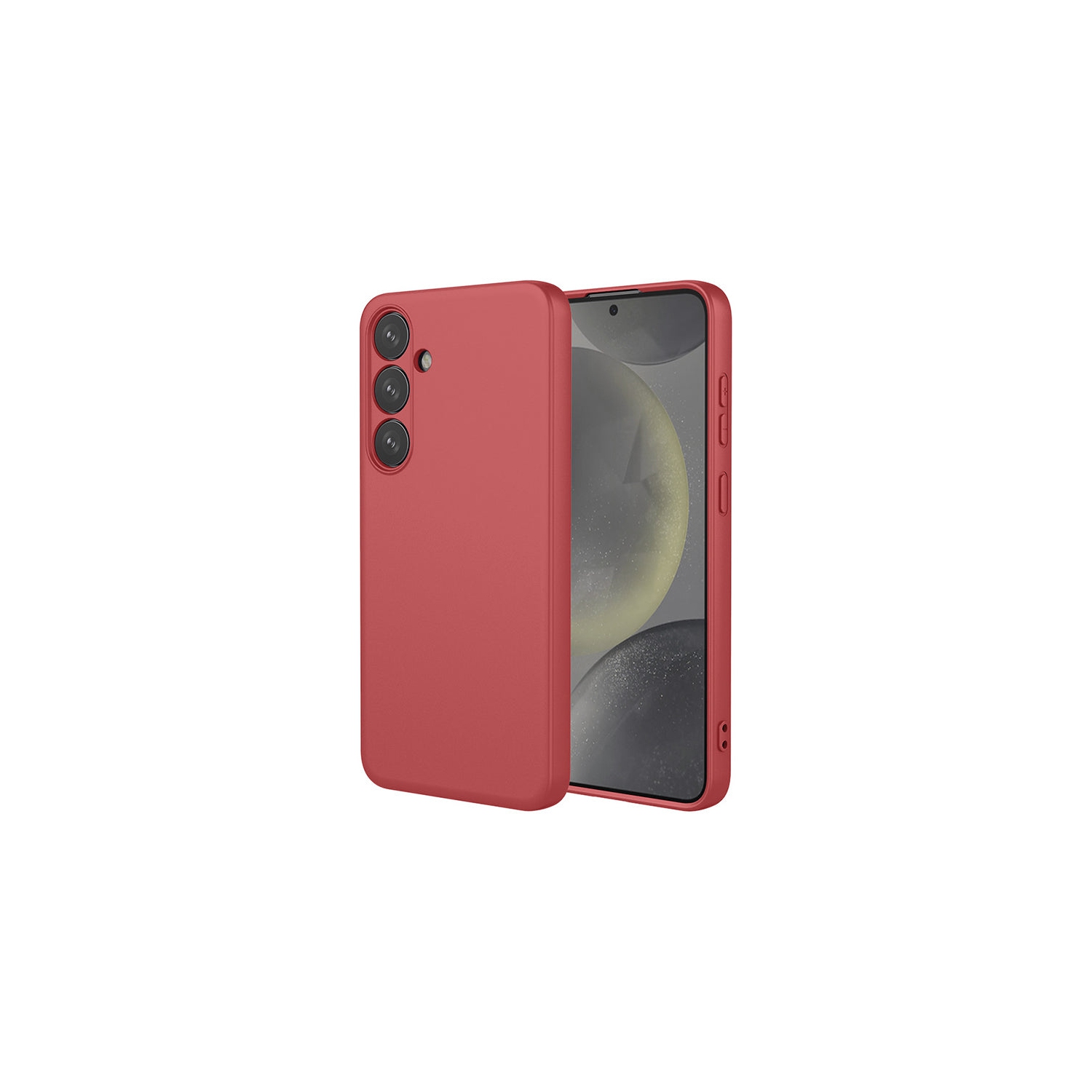 PANDACO Soft Shell Matte Wine Red Case for Samsung Galaxy S23 FE